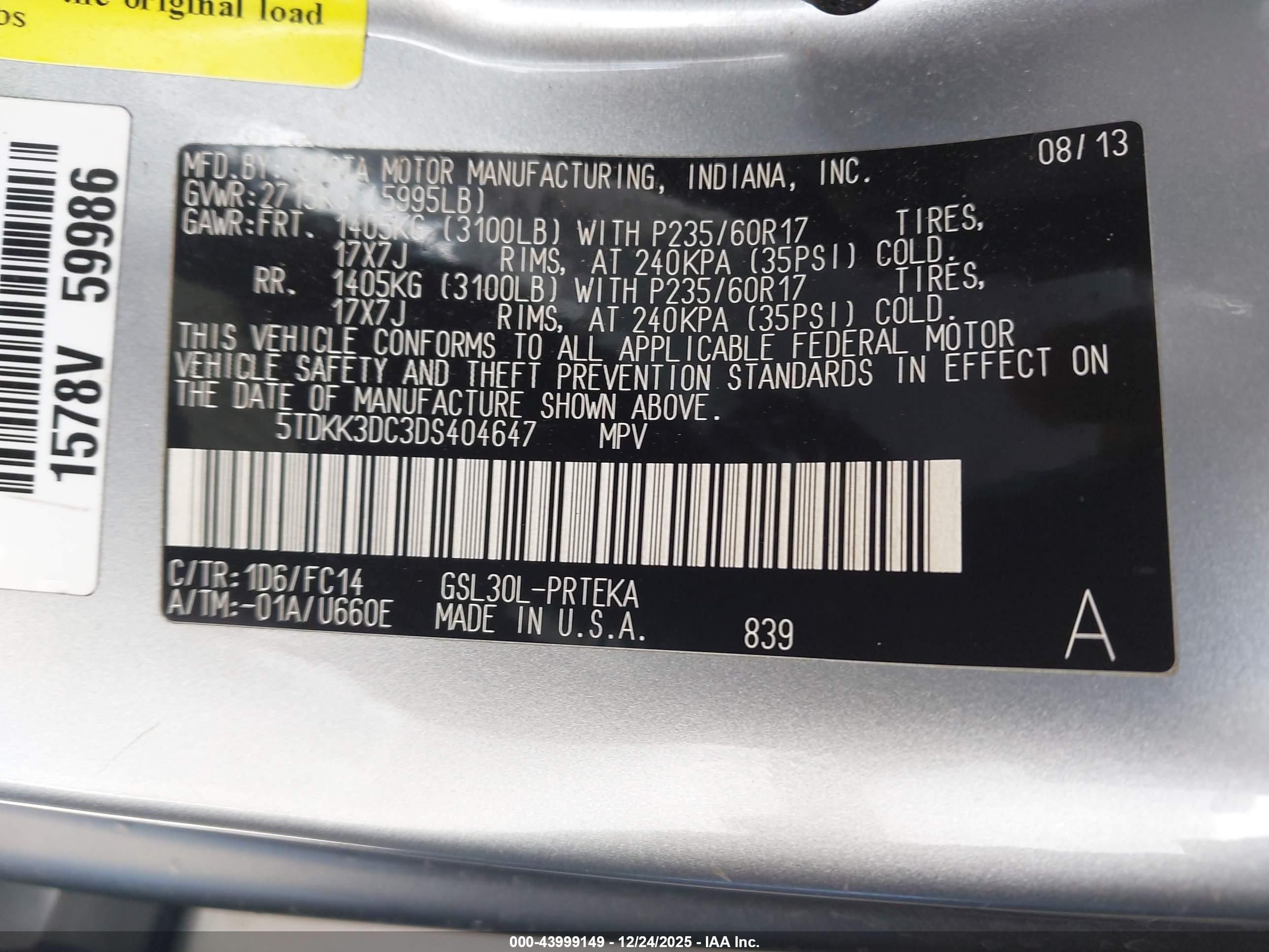 TOYOTA SIENNA image 9
