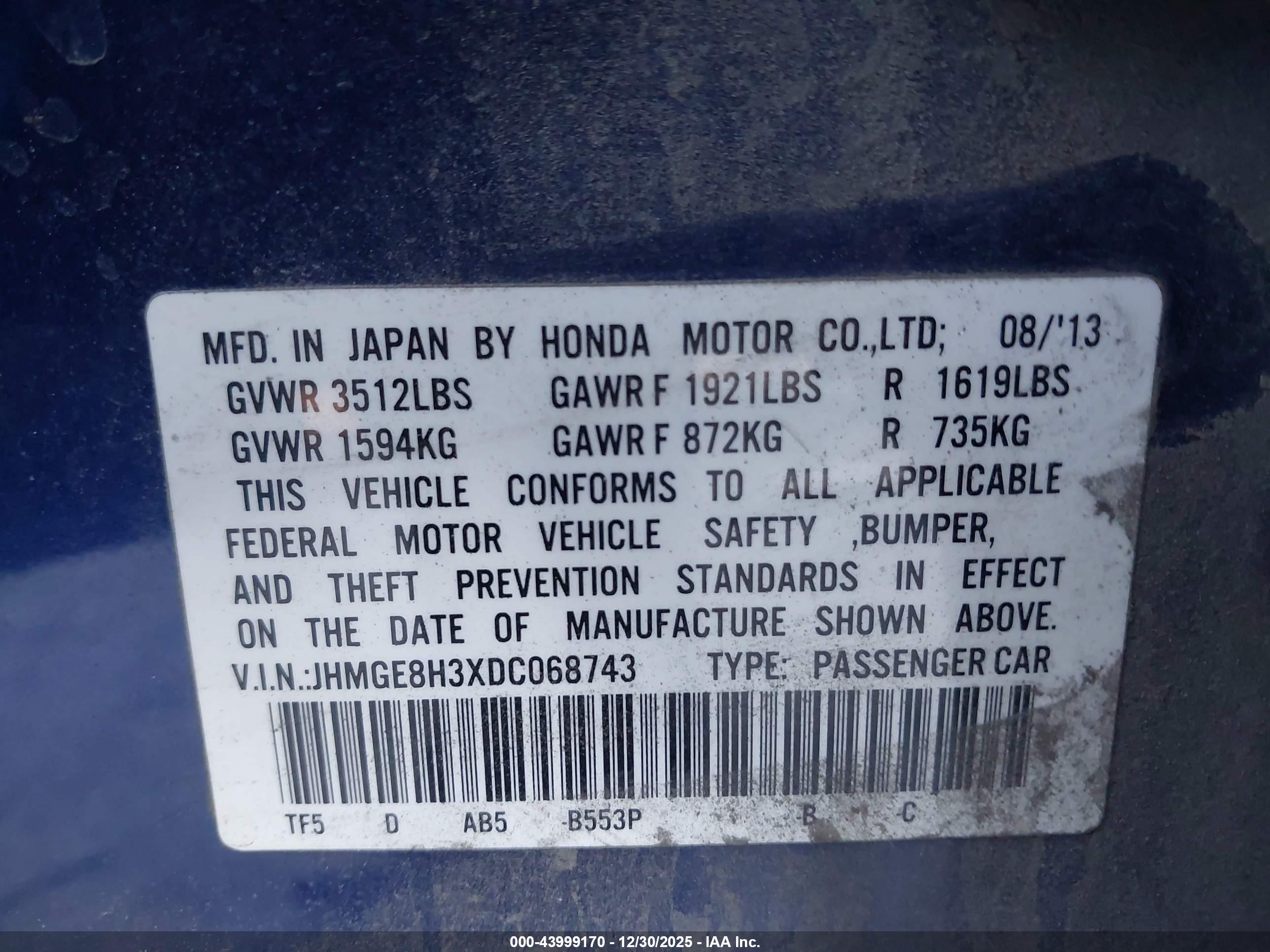 HONDA FIT image 9