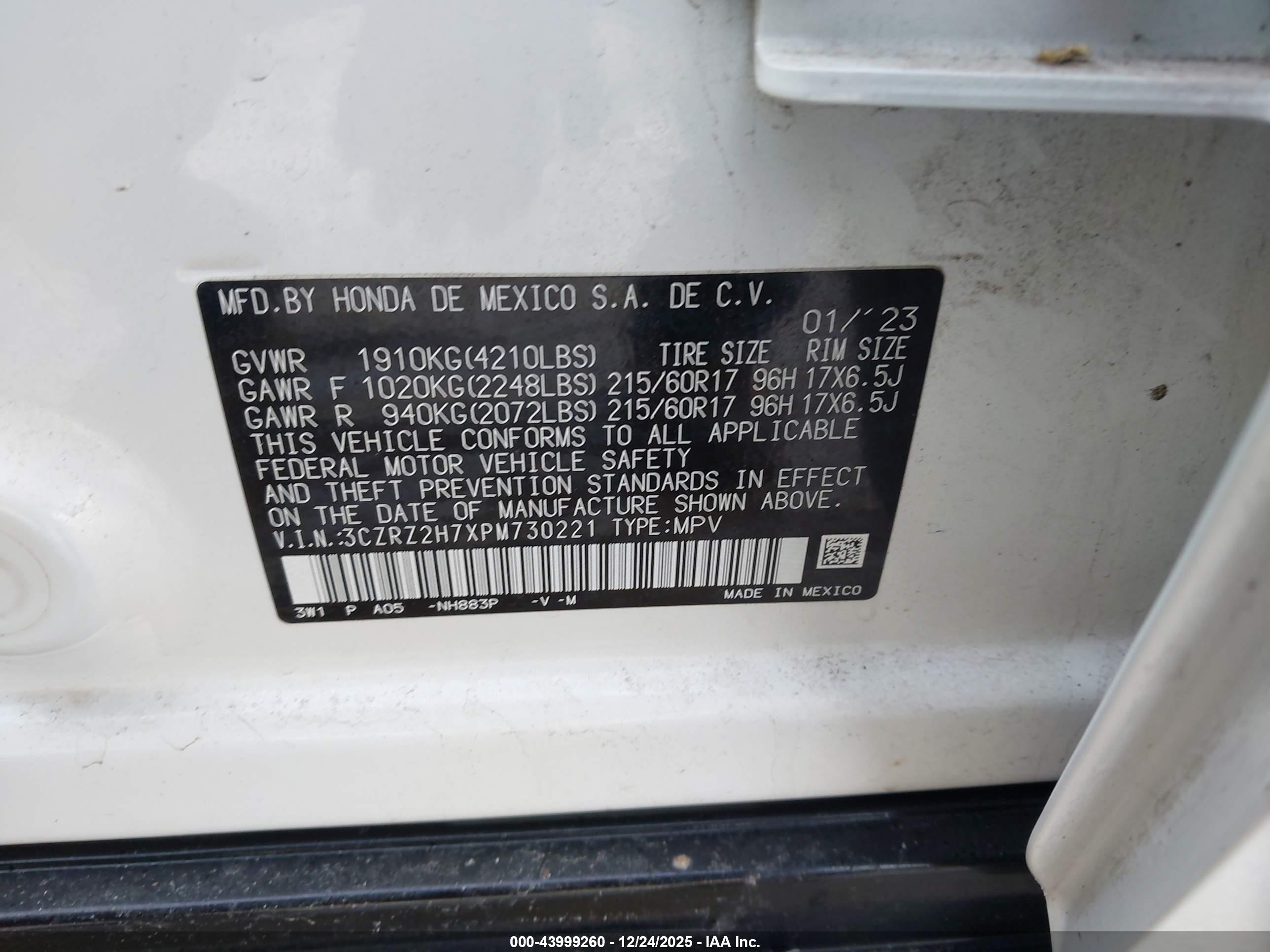 HONDA HR-V image 9
