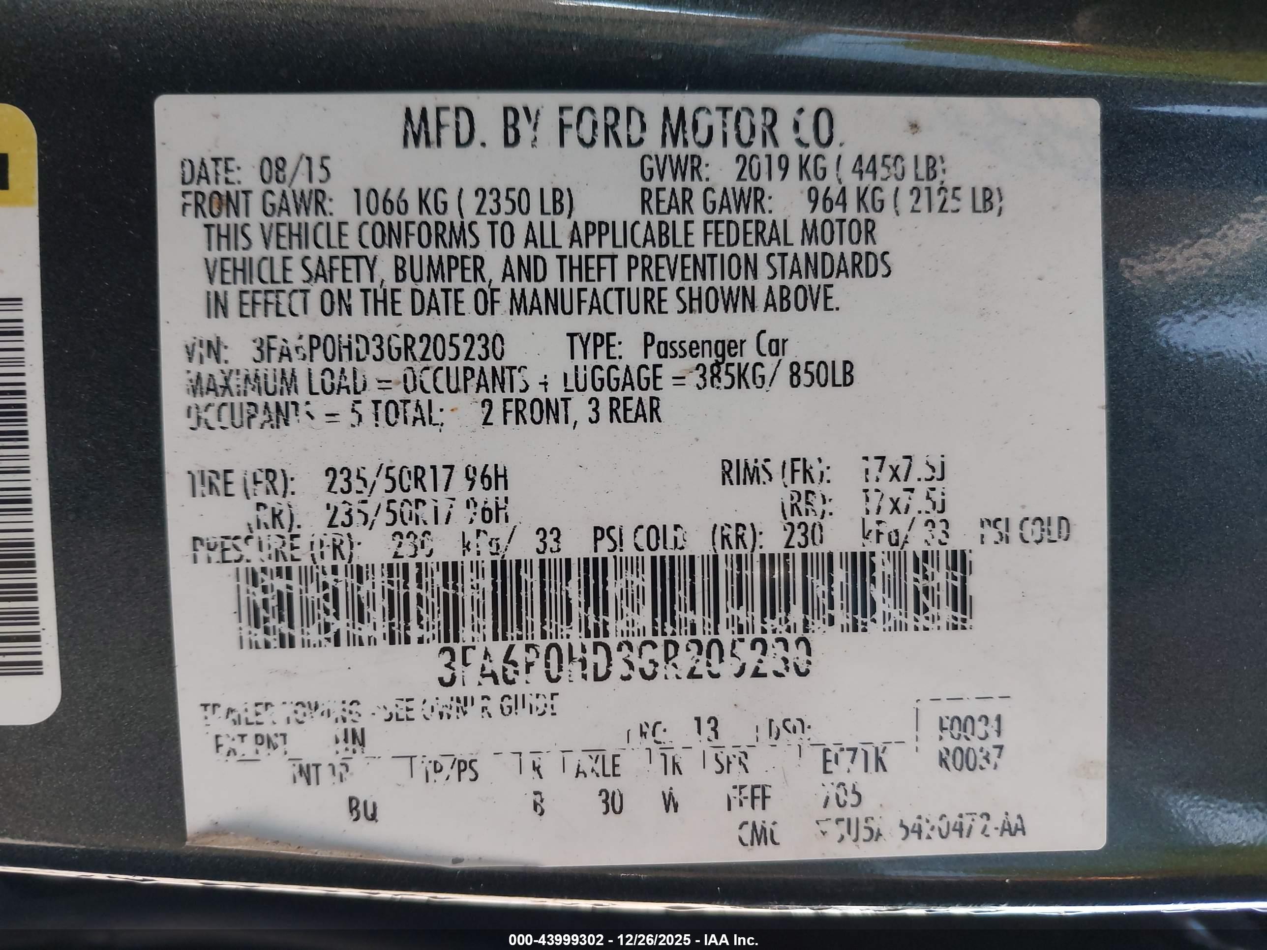 FORD FUSION image 9