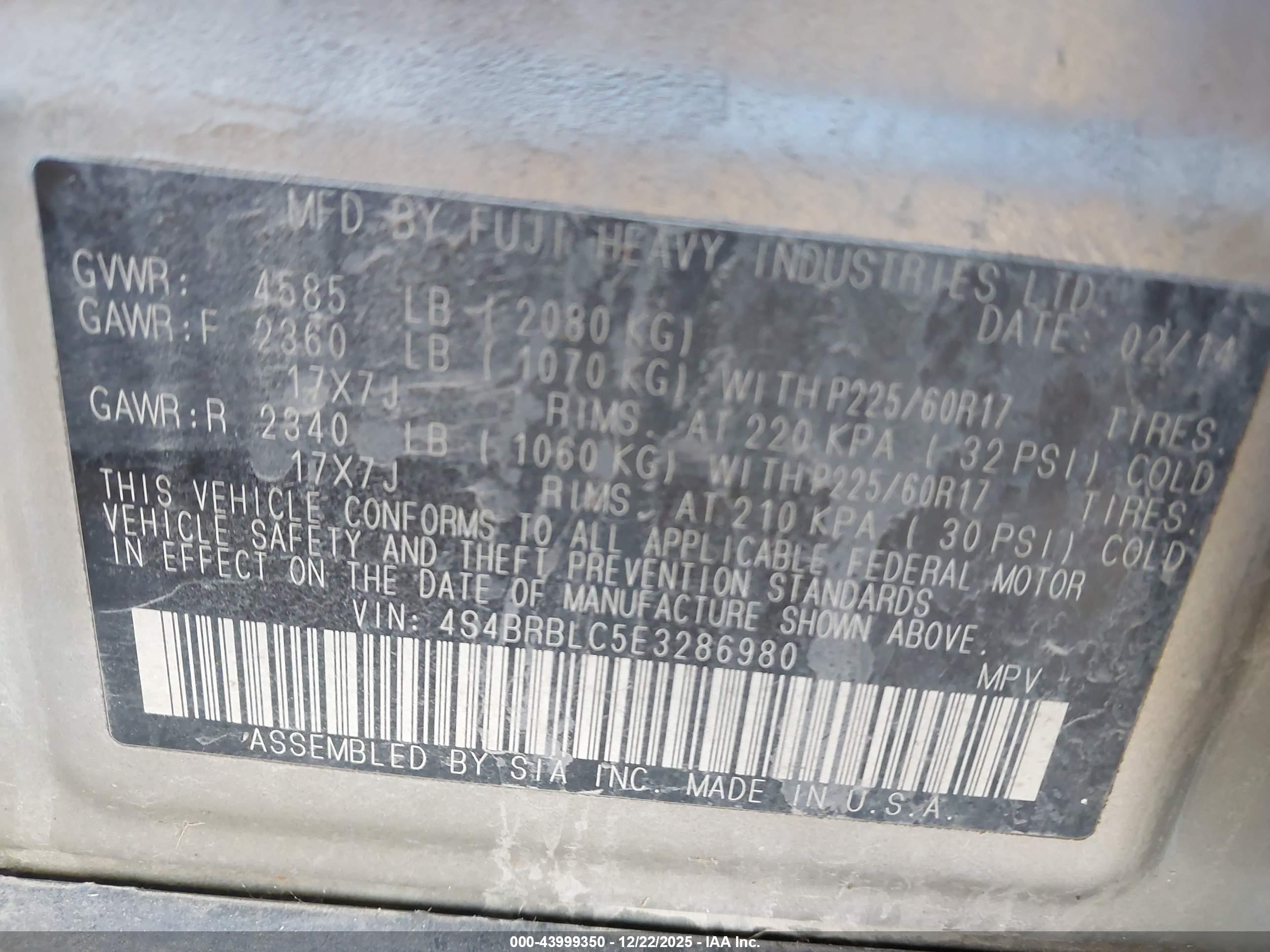 SUBARU OUTBACK image 9