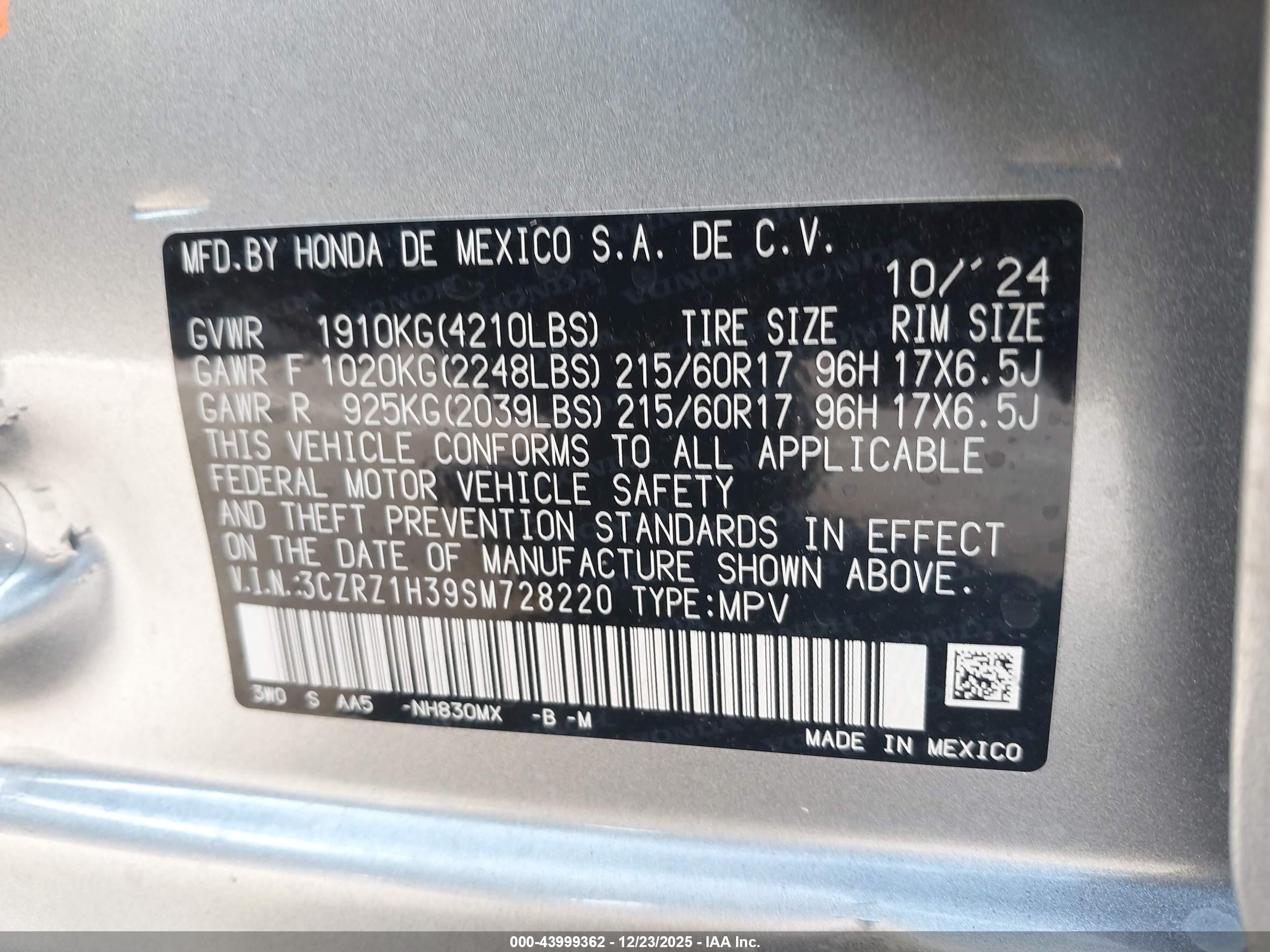 HONDA HR-V image 9