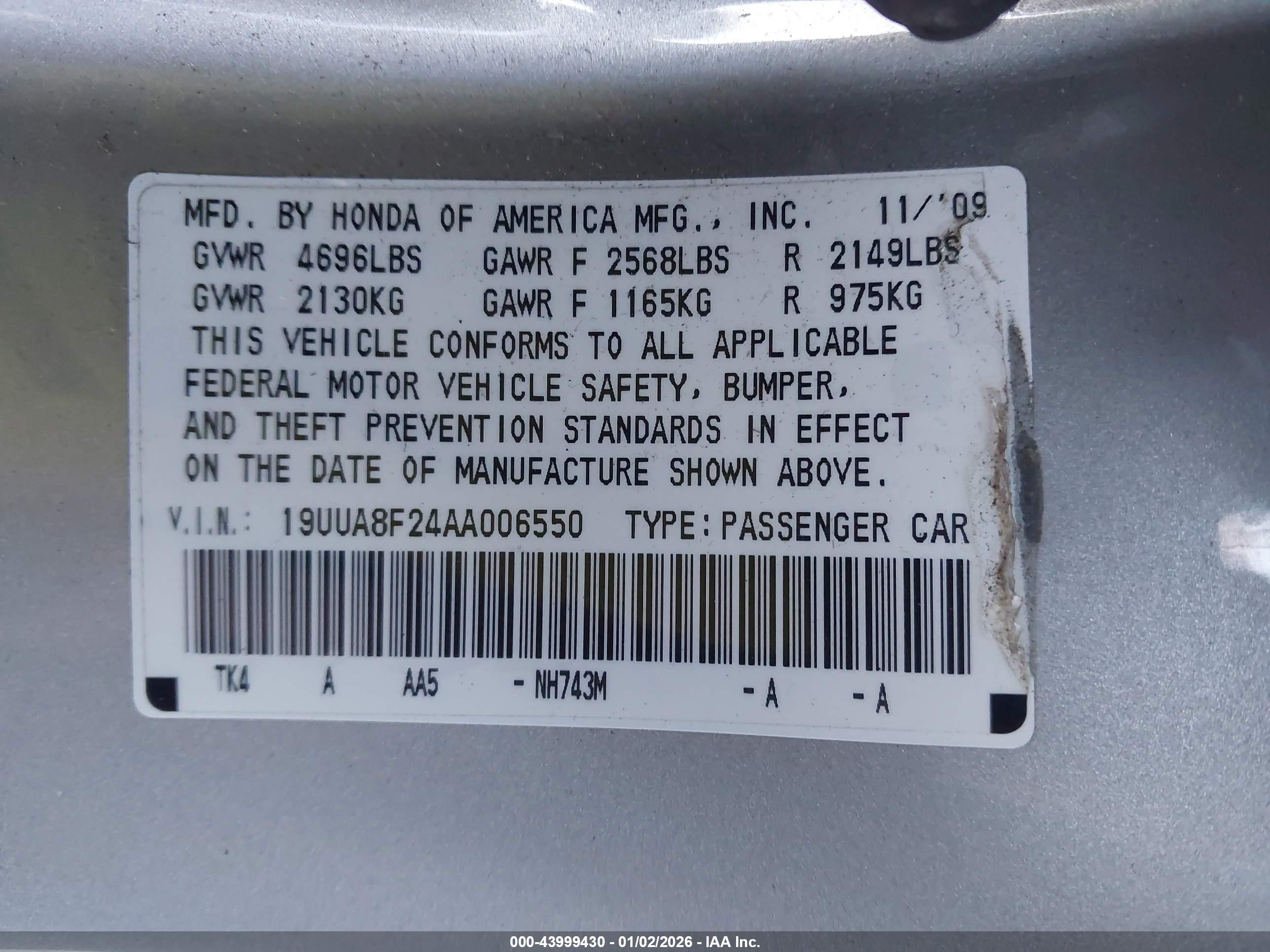 ACURA TL image 9