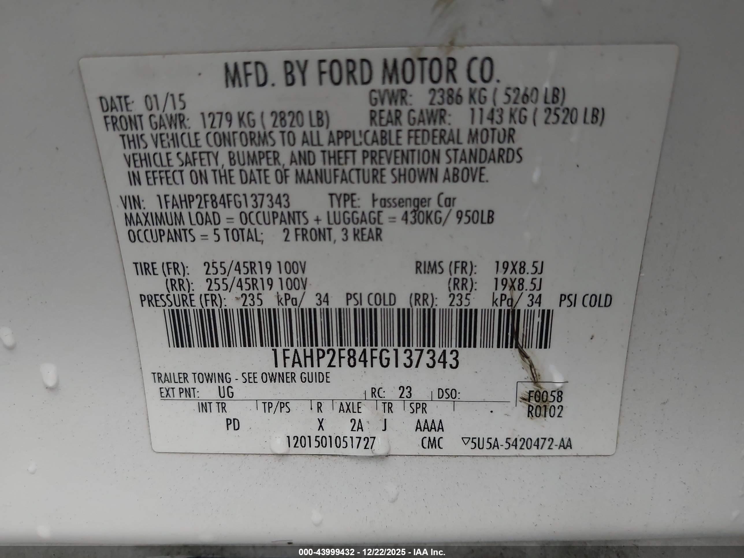 FORD TAURUS image 9