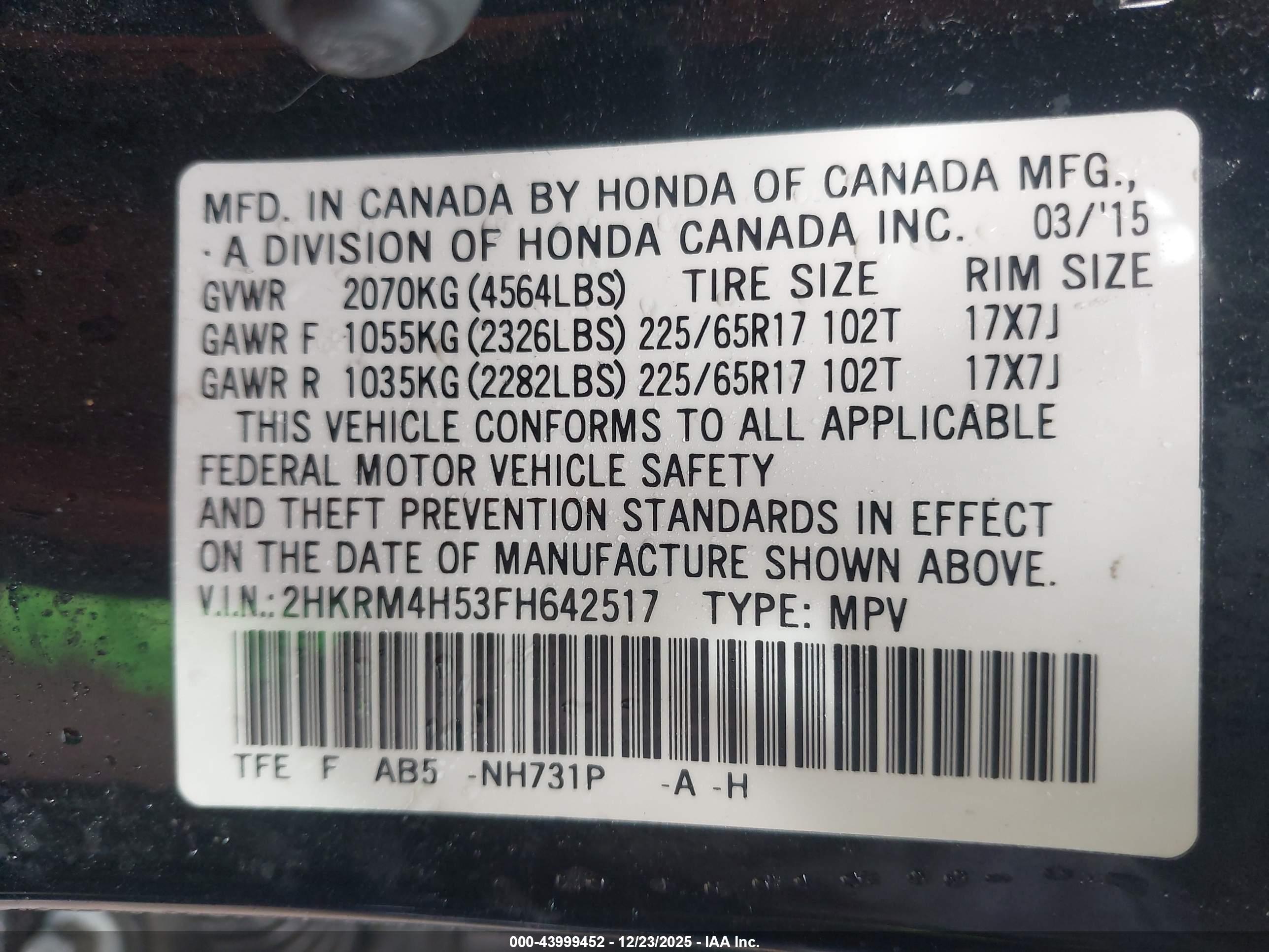 HONDA CR-V image 9