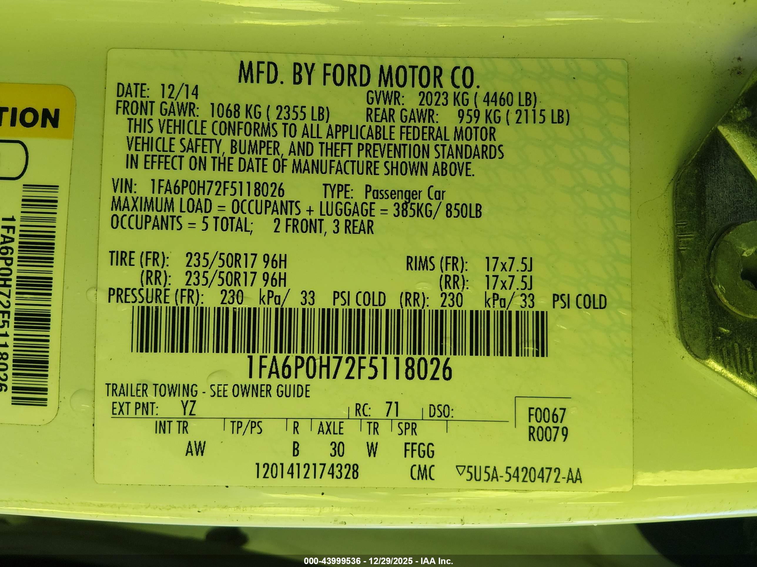 FORD FUSION image 9