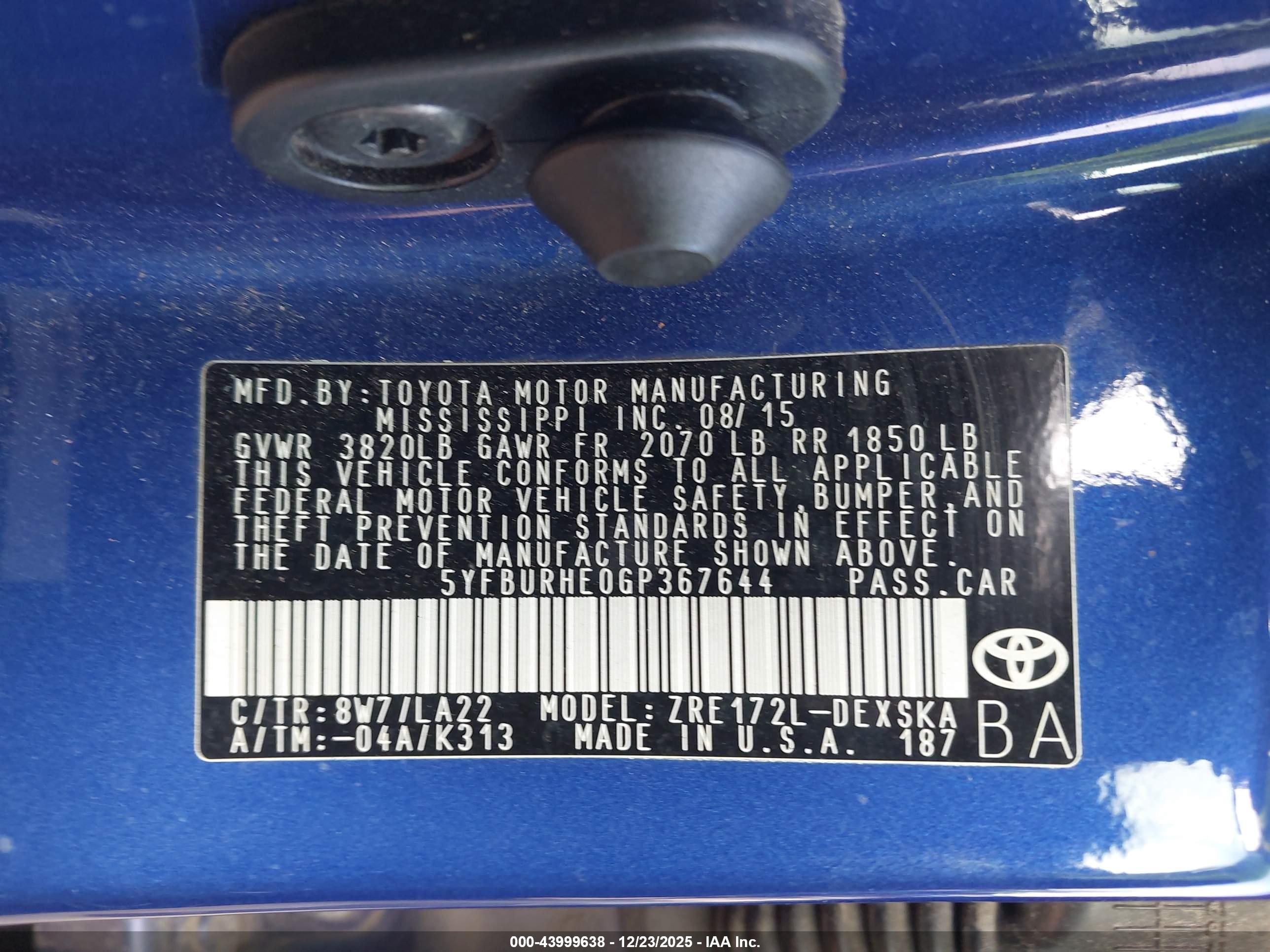 TOYOTA COROLLA image 9
