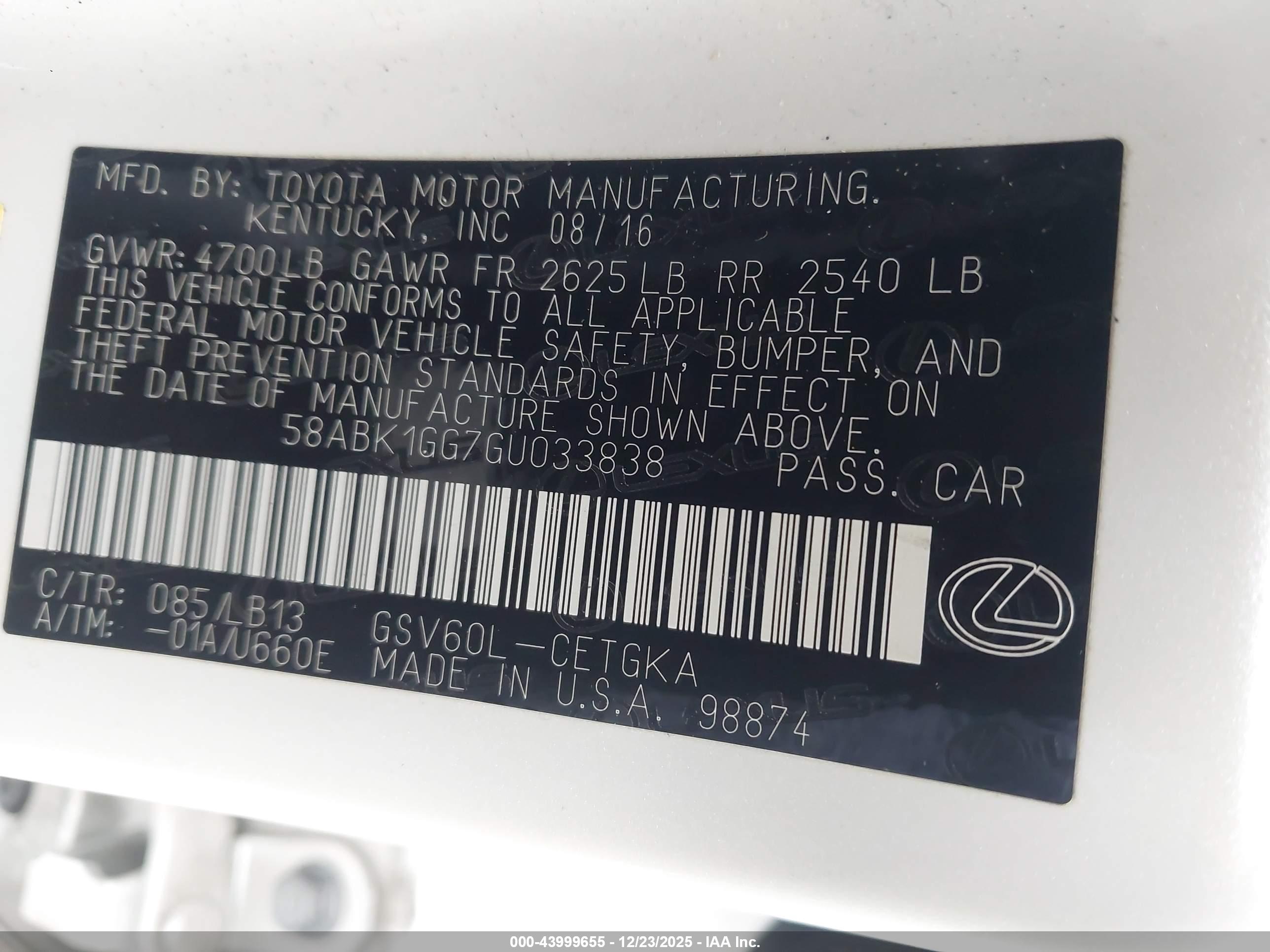 LEXUS ES image 9