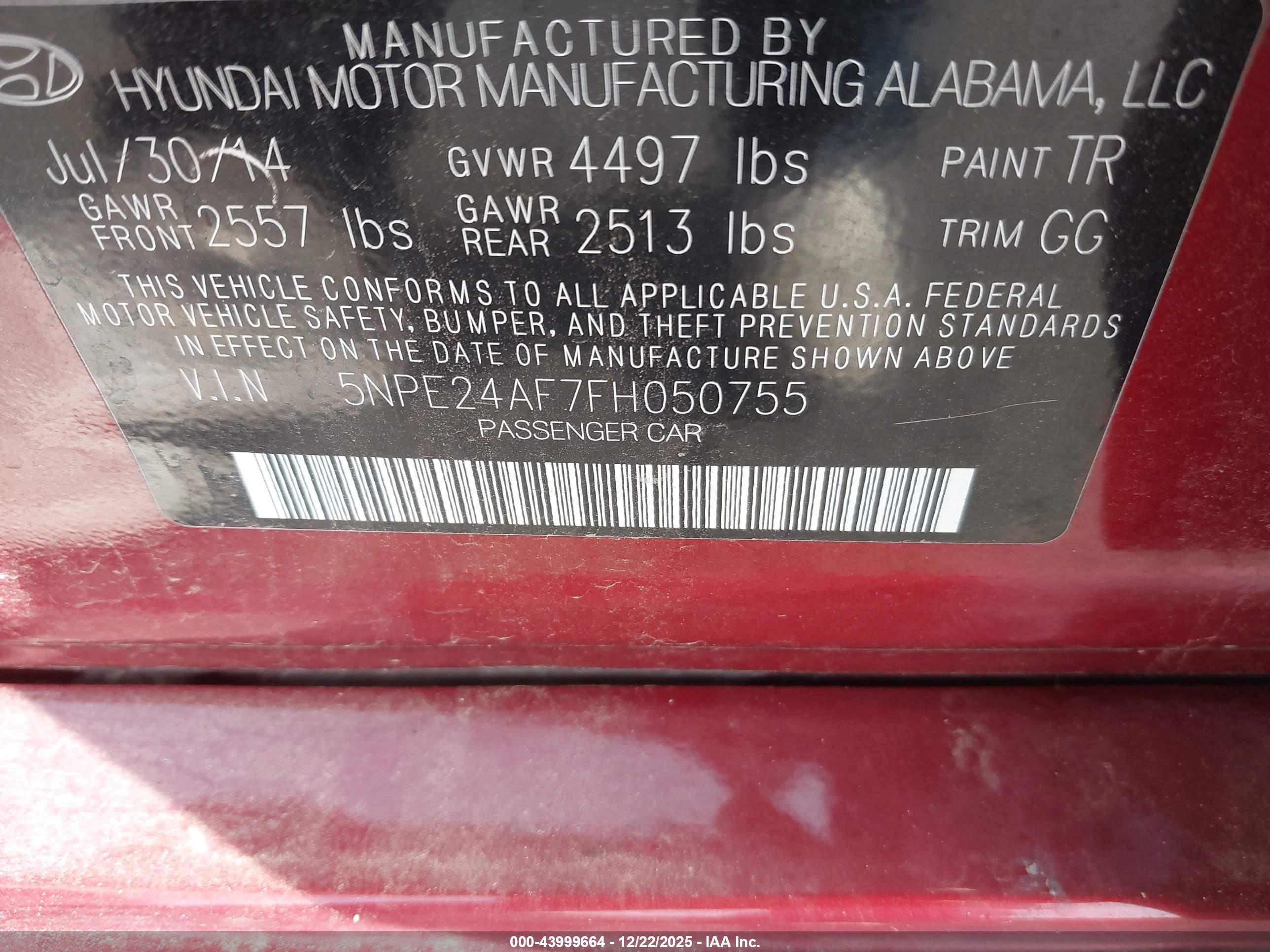 HYUNDAI SONATA image 9