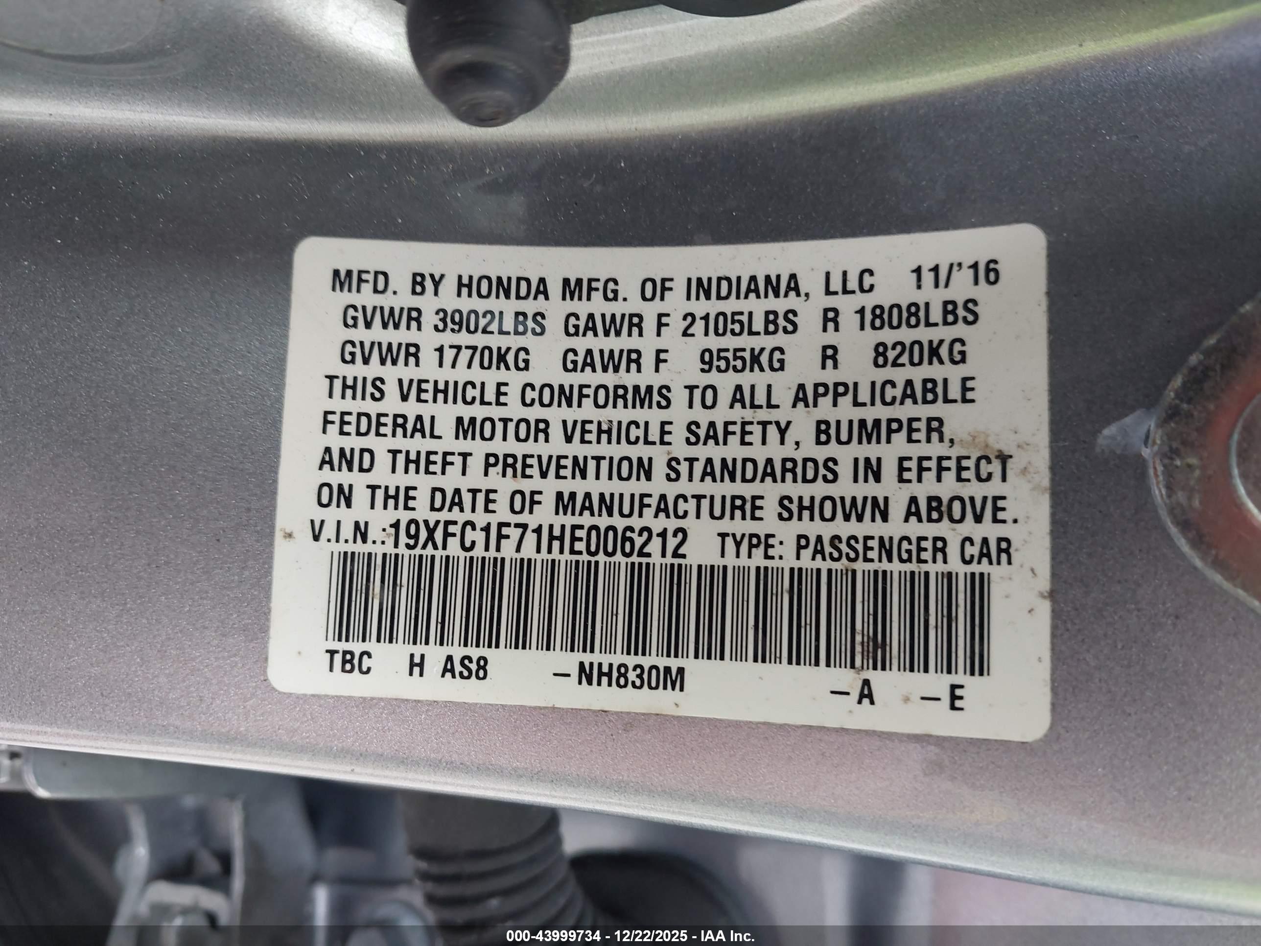 HONDA CIVIC image 9