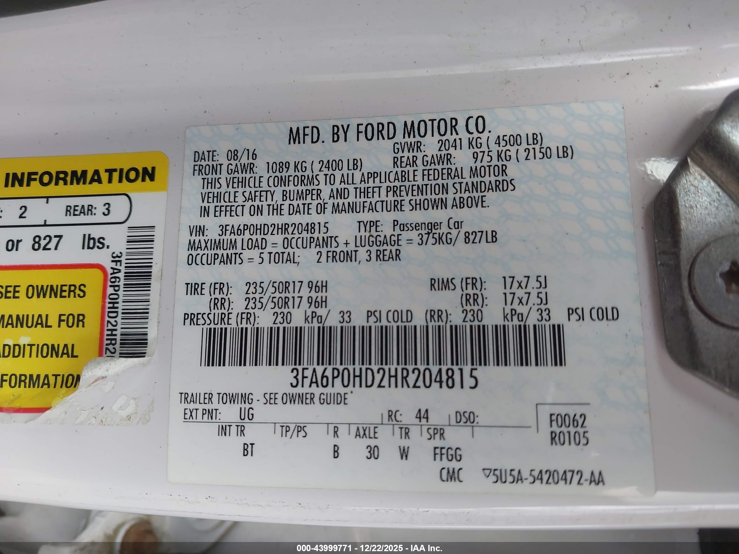 FORD FUSION image 9