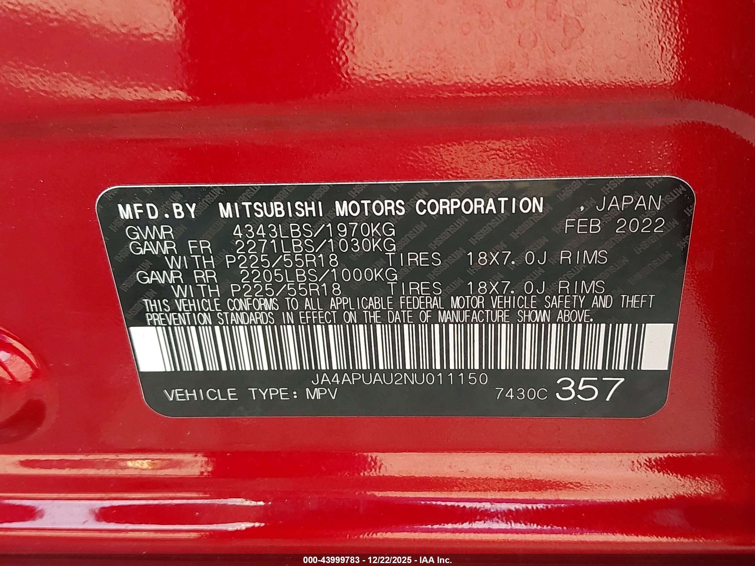 MITSUBISHI OUTLANDER image 9