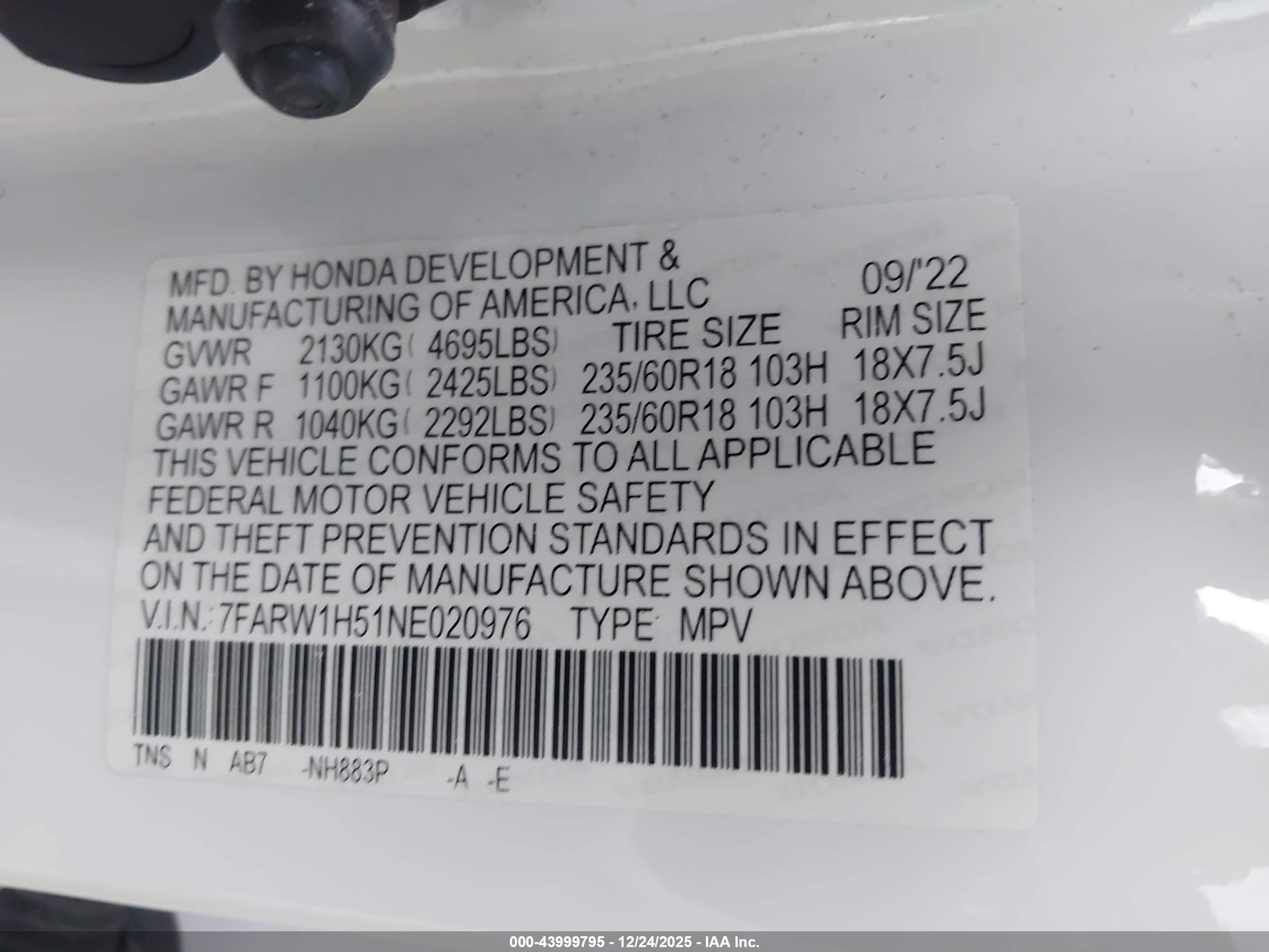 HONDA CR-V image 9