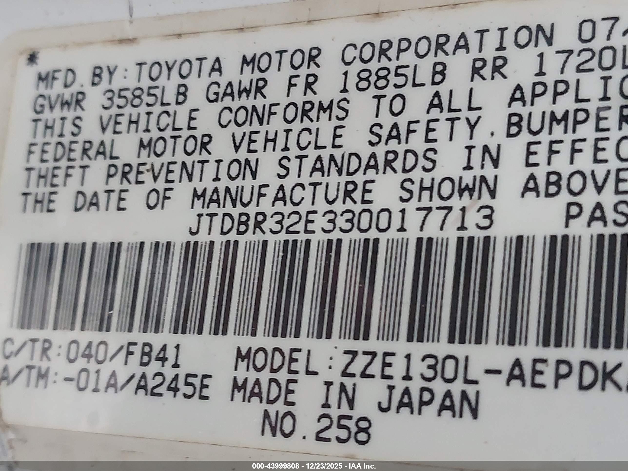 TOYOTA COROLLA image 9
