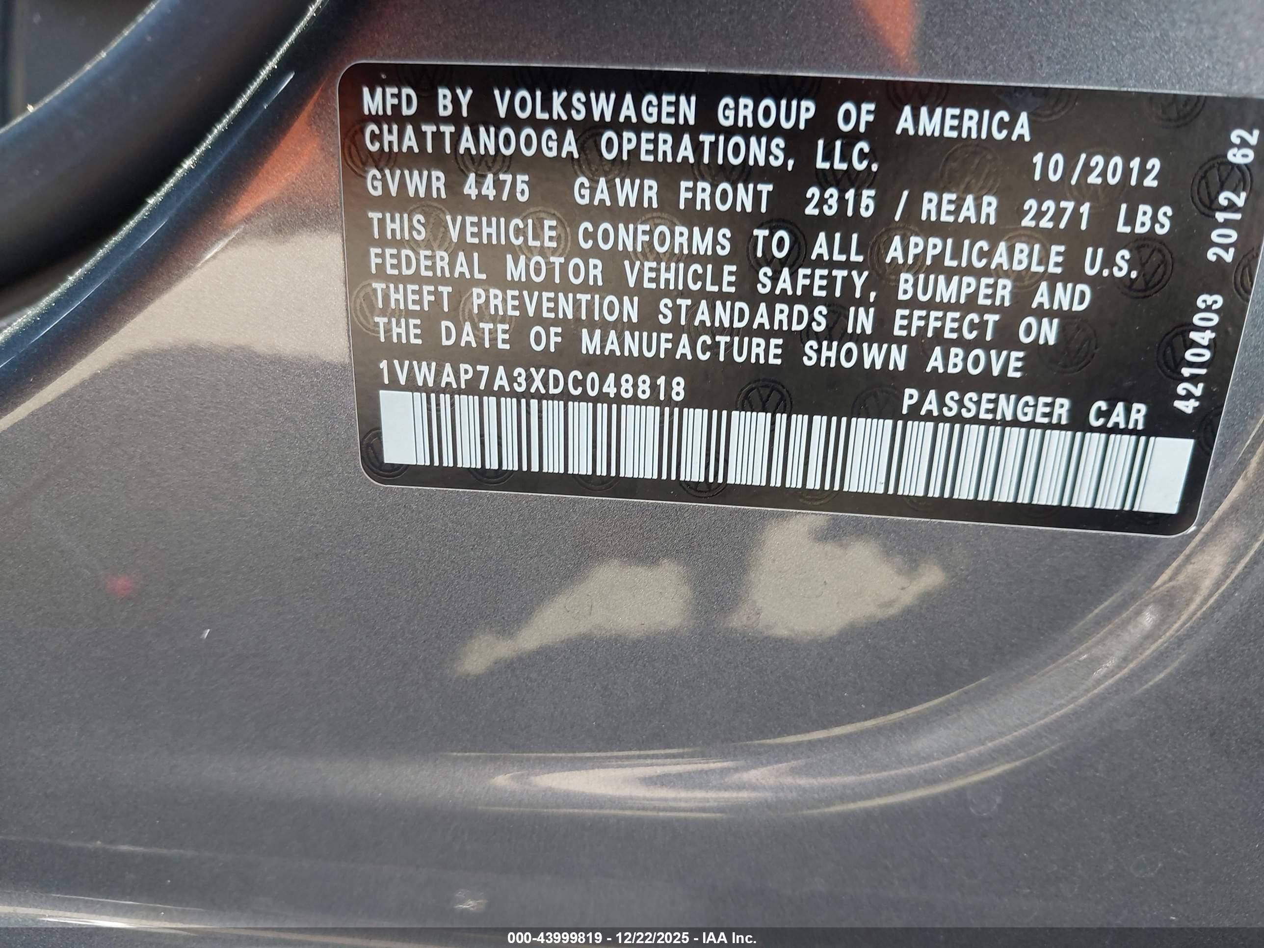 VOLKSWAGEN PASSAT image 9