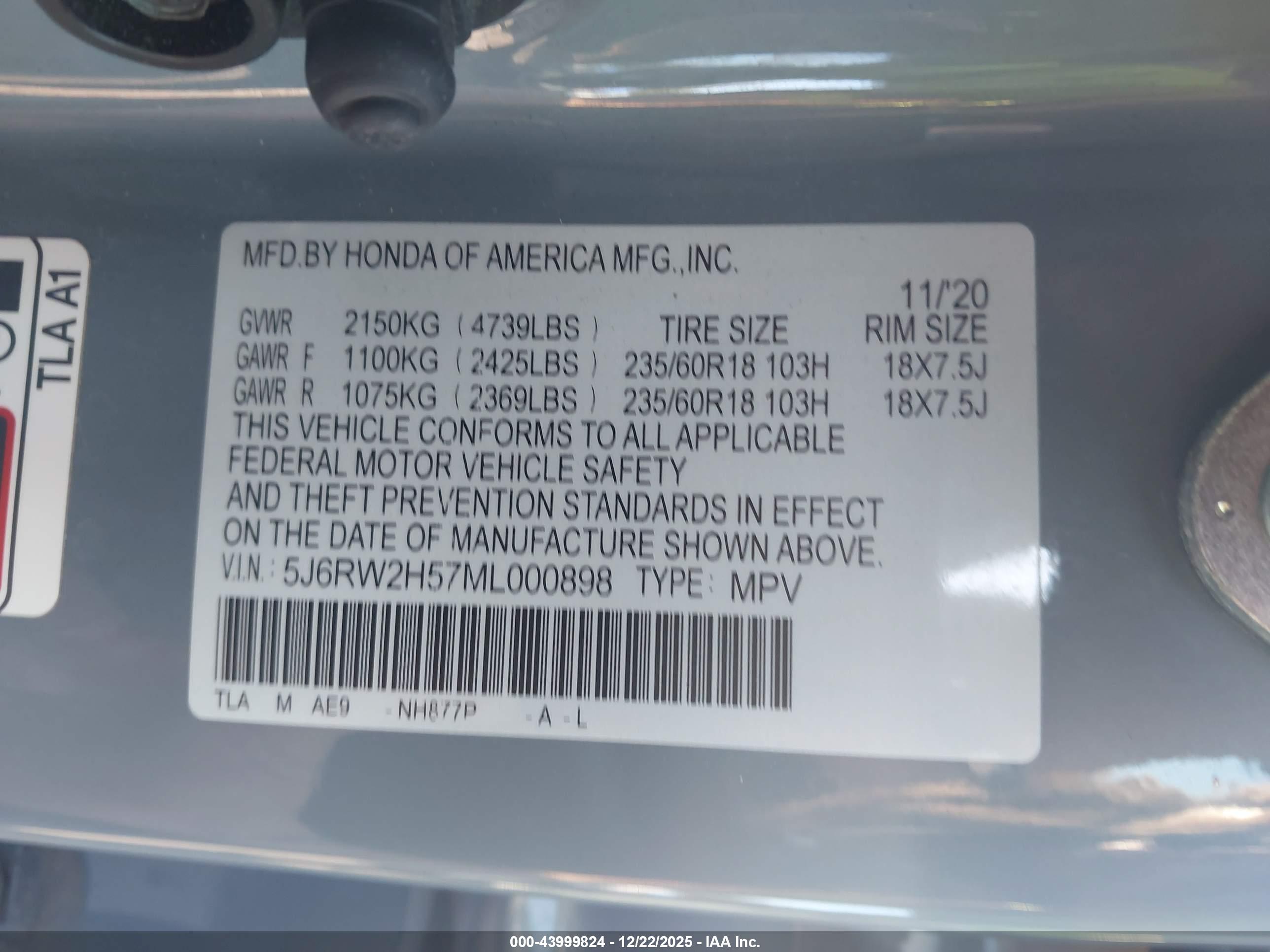 HONDA CR-V image 9