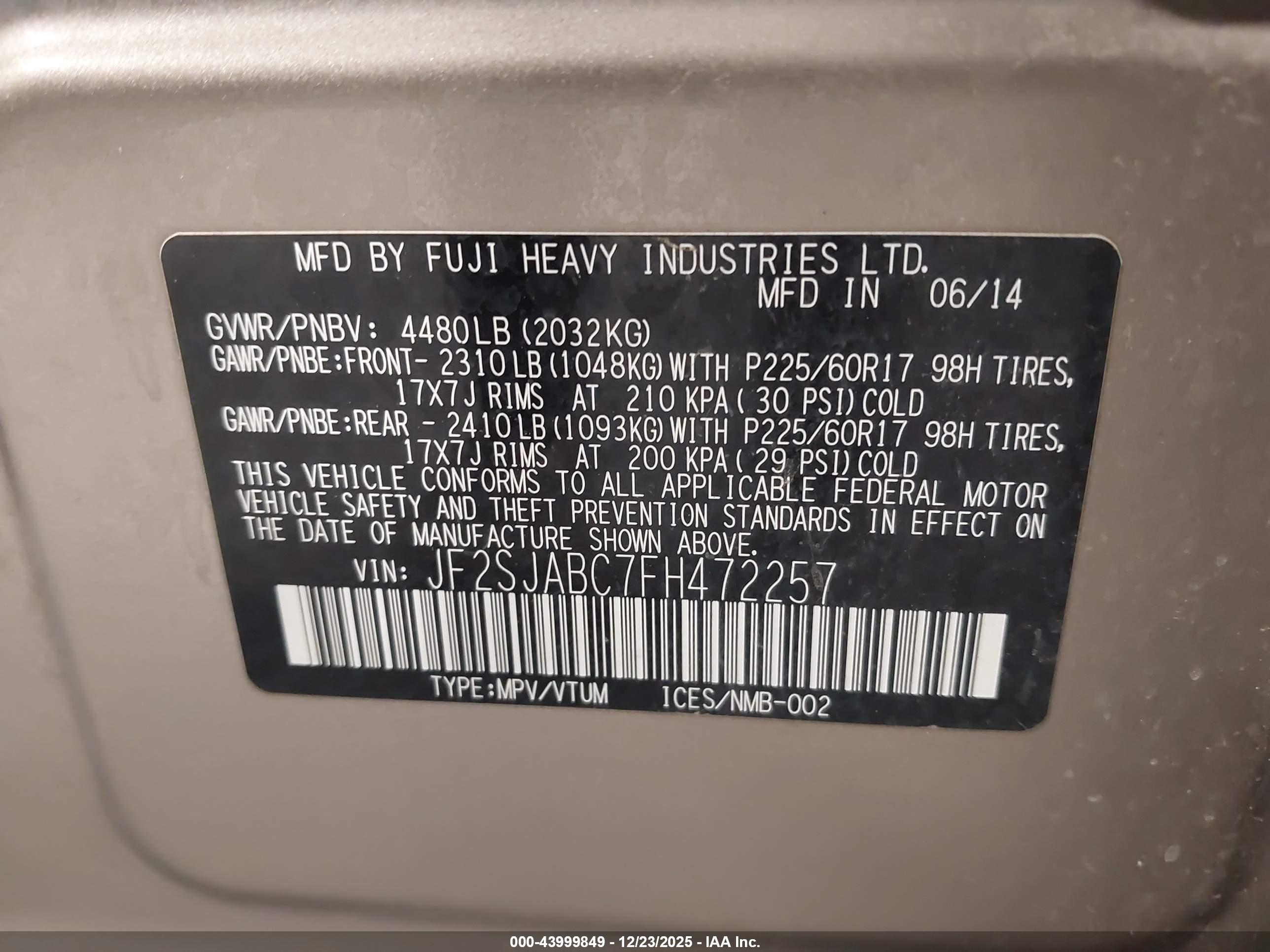 SUBARU FORESTER image 9