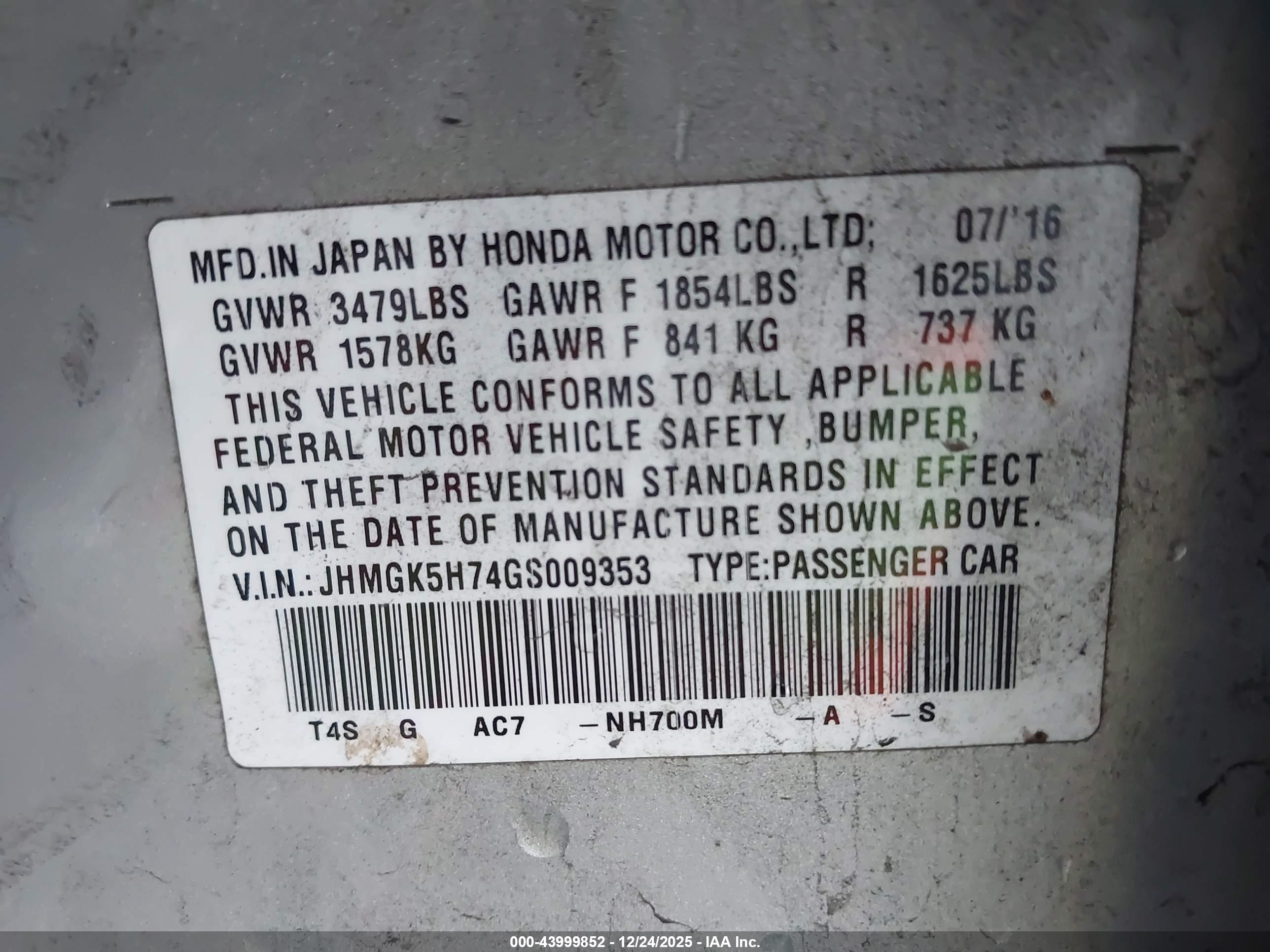 HONDA FIT image 9
