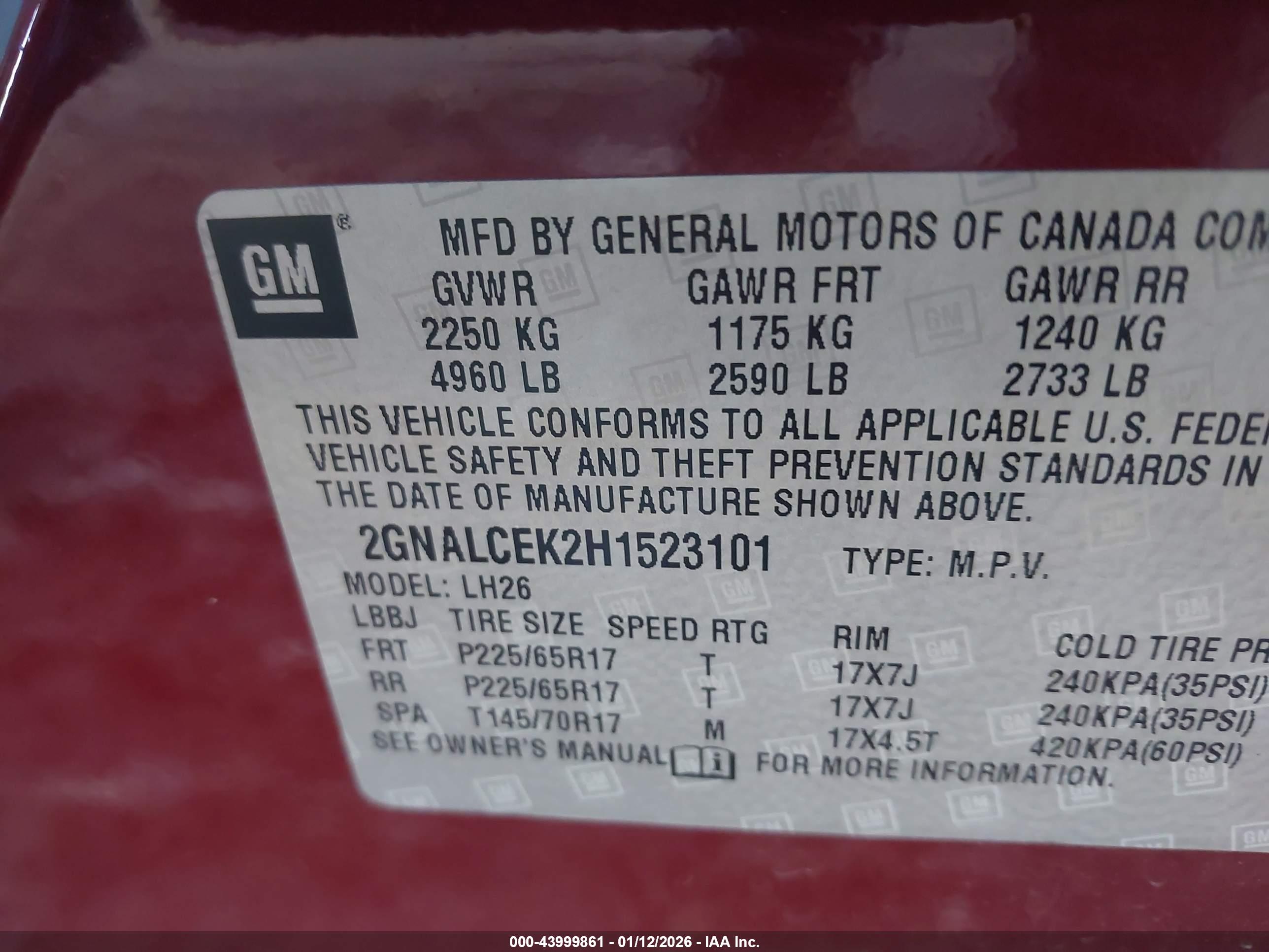 CHEVROLET EQUINOX image 9