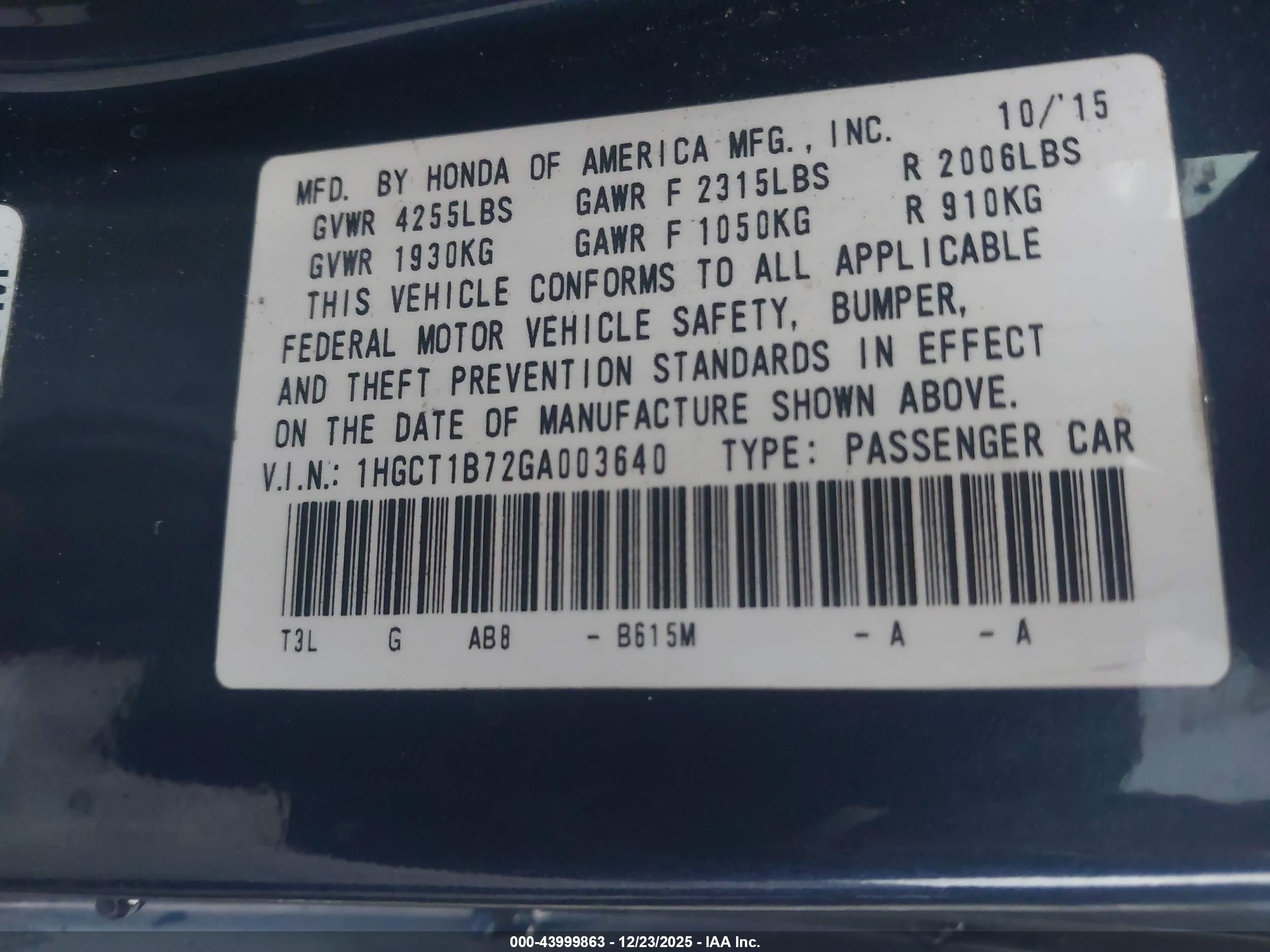 HONDA ACCORD image 9