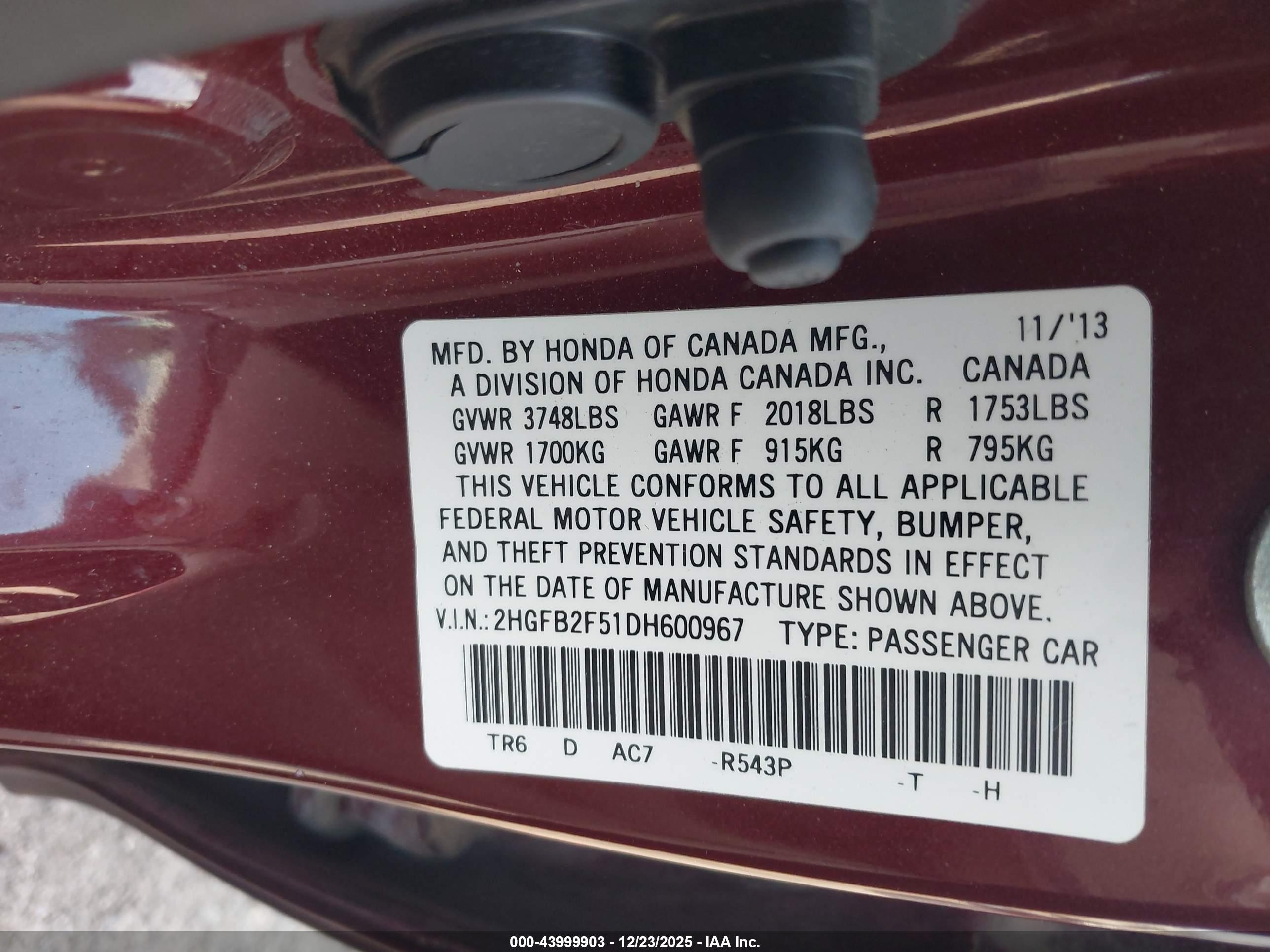 HONDA CIVIC image 9