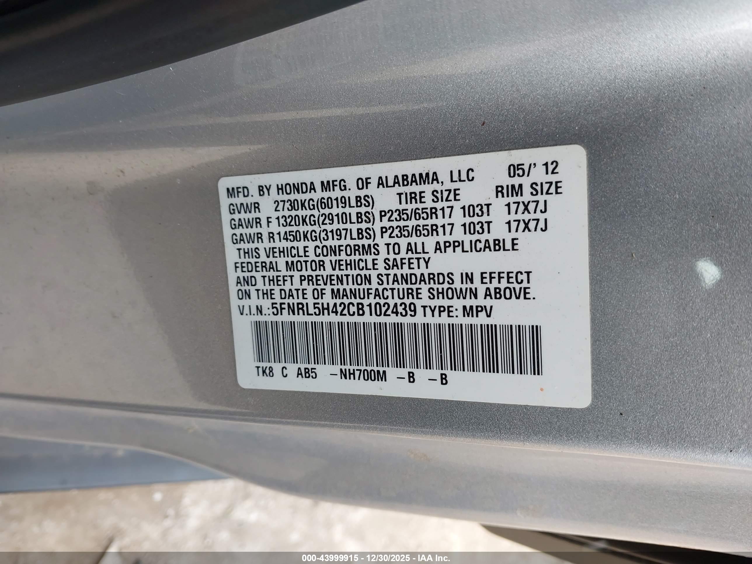 HONDA ODYSSEY image 9