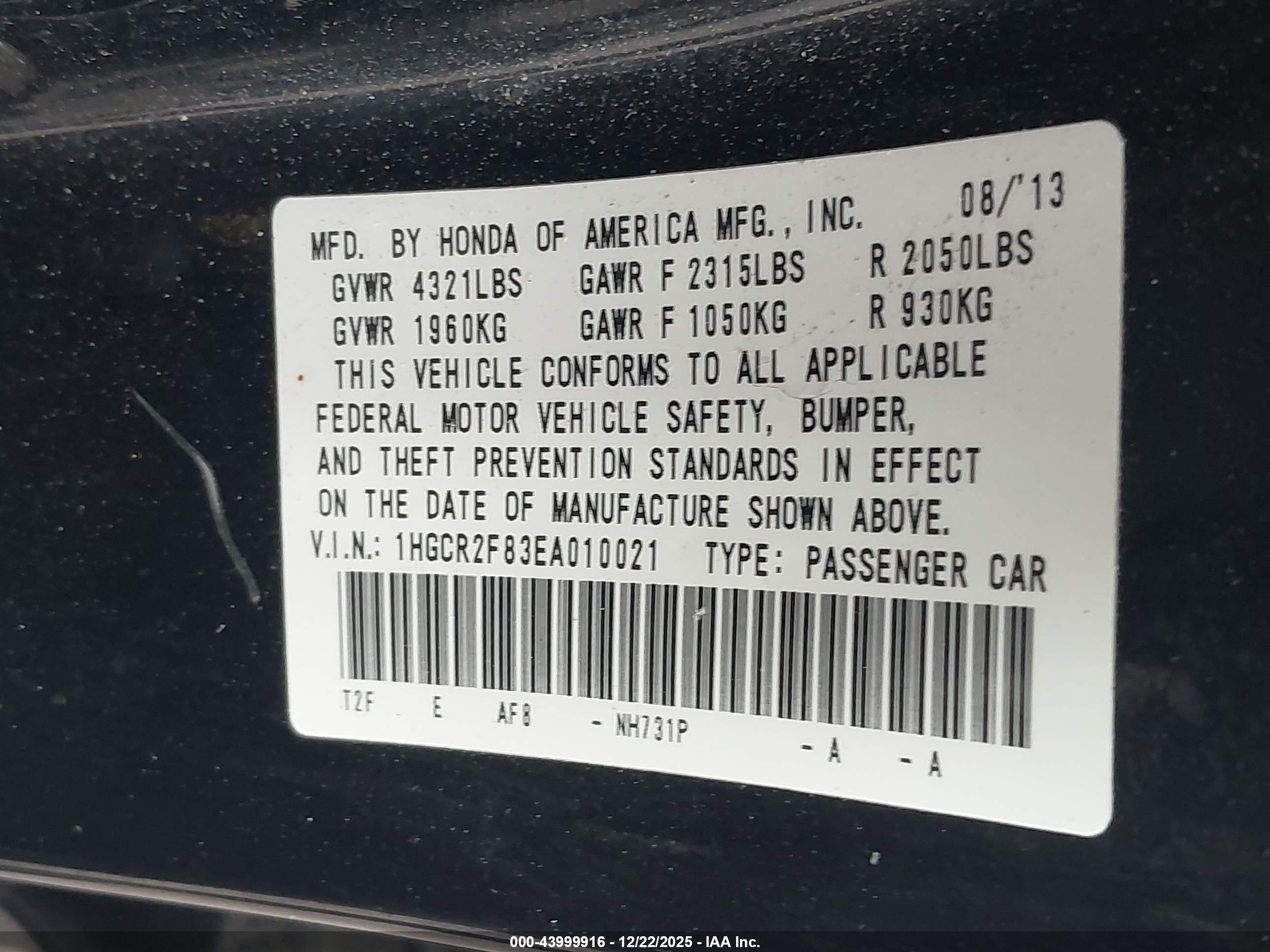 HONDA ACCORD image 9