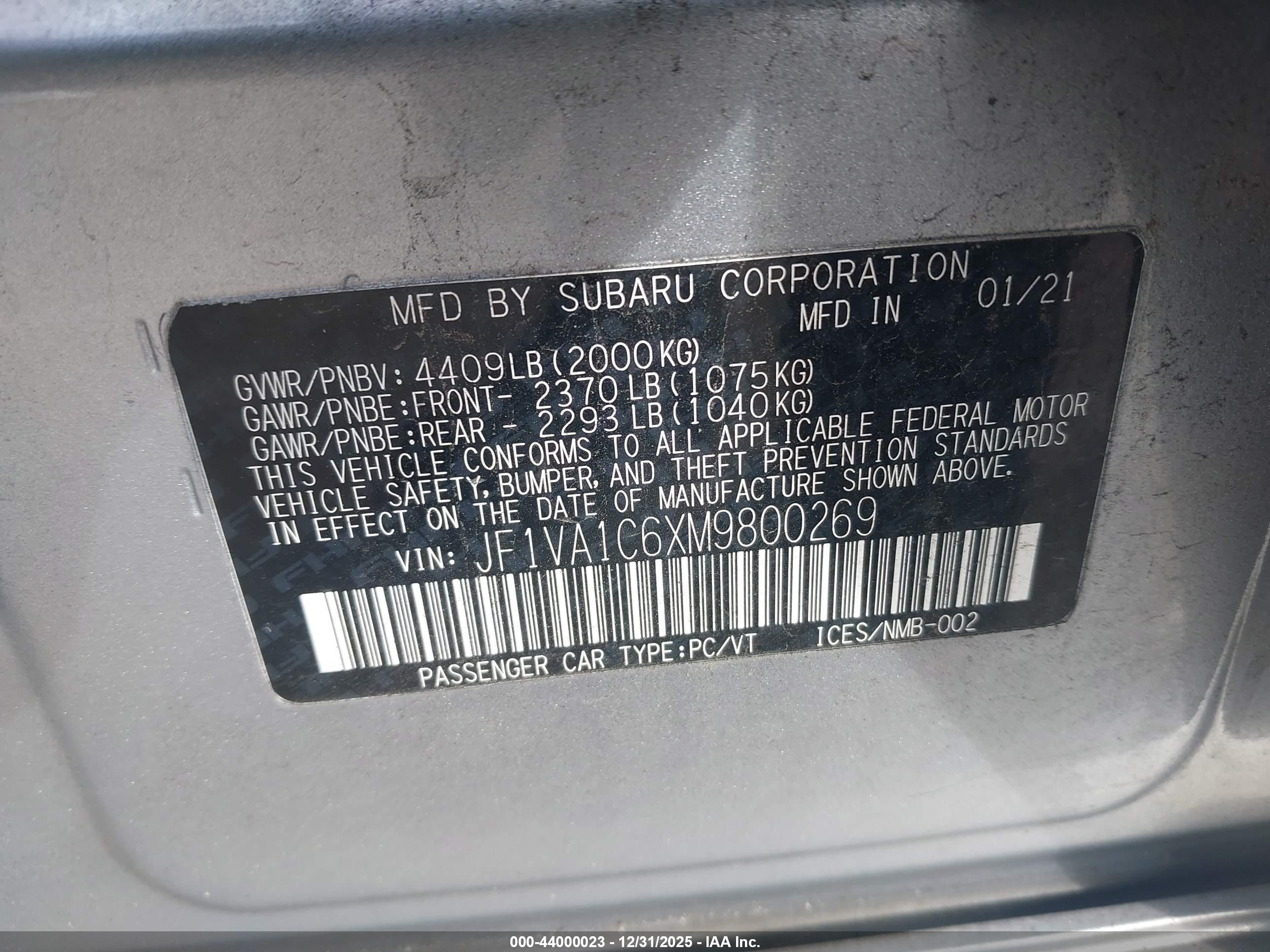 SUBARU WRX image 9