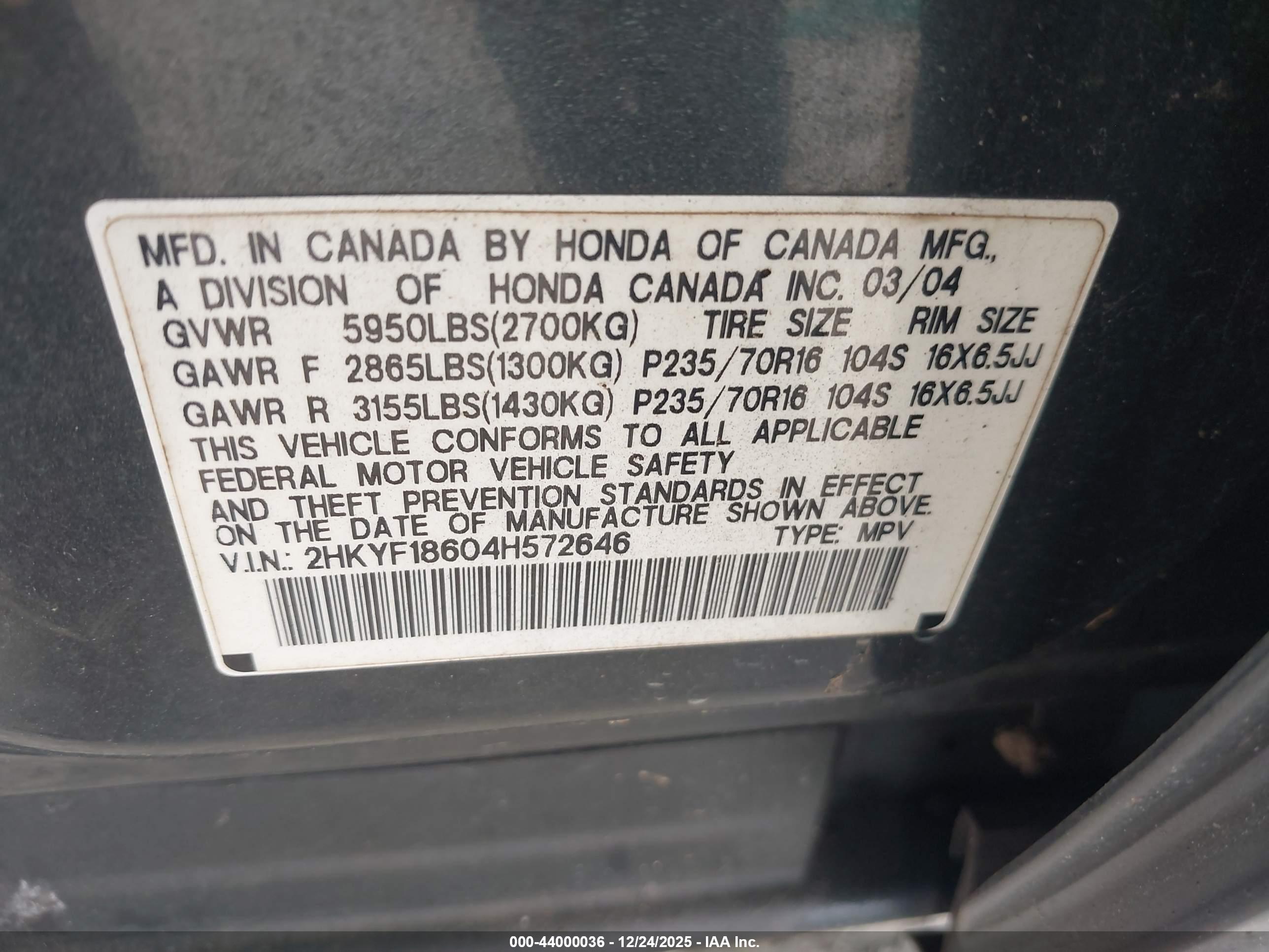 HONDA PILOT image 9