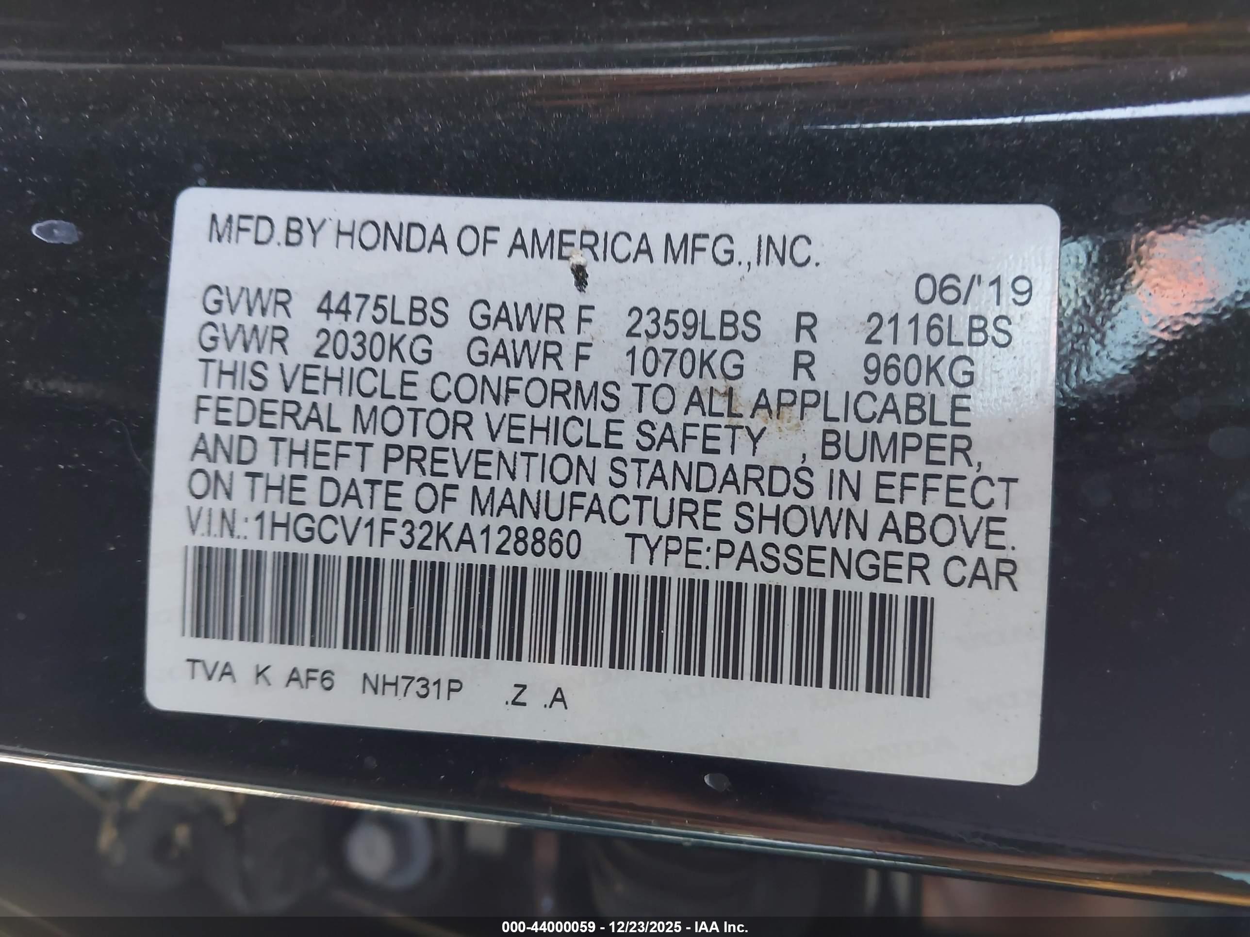 HONDA ACCORD image 9