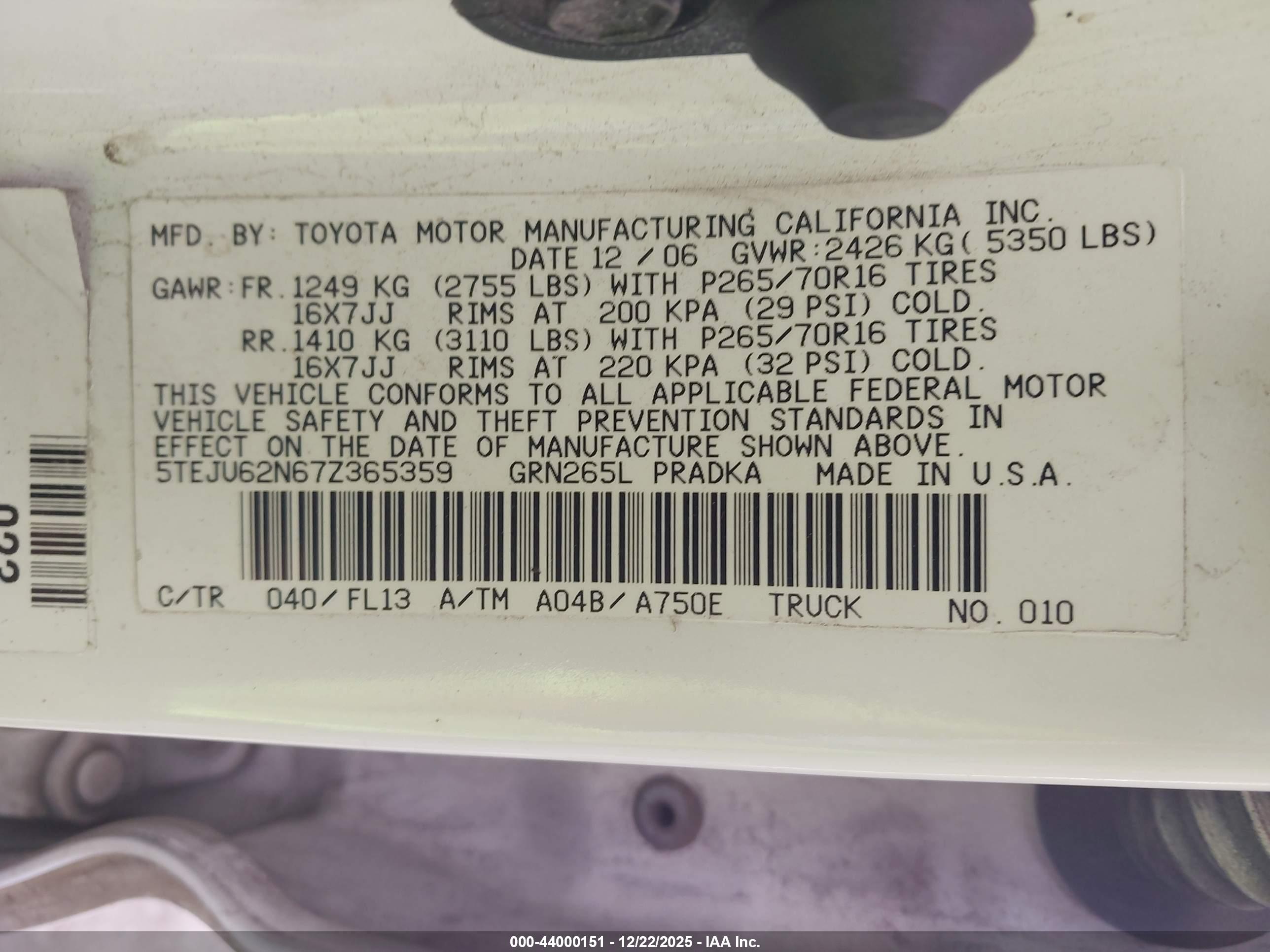 TOYOTA TACOMA image 9