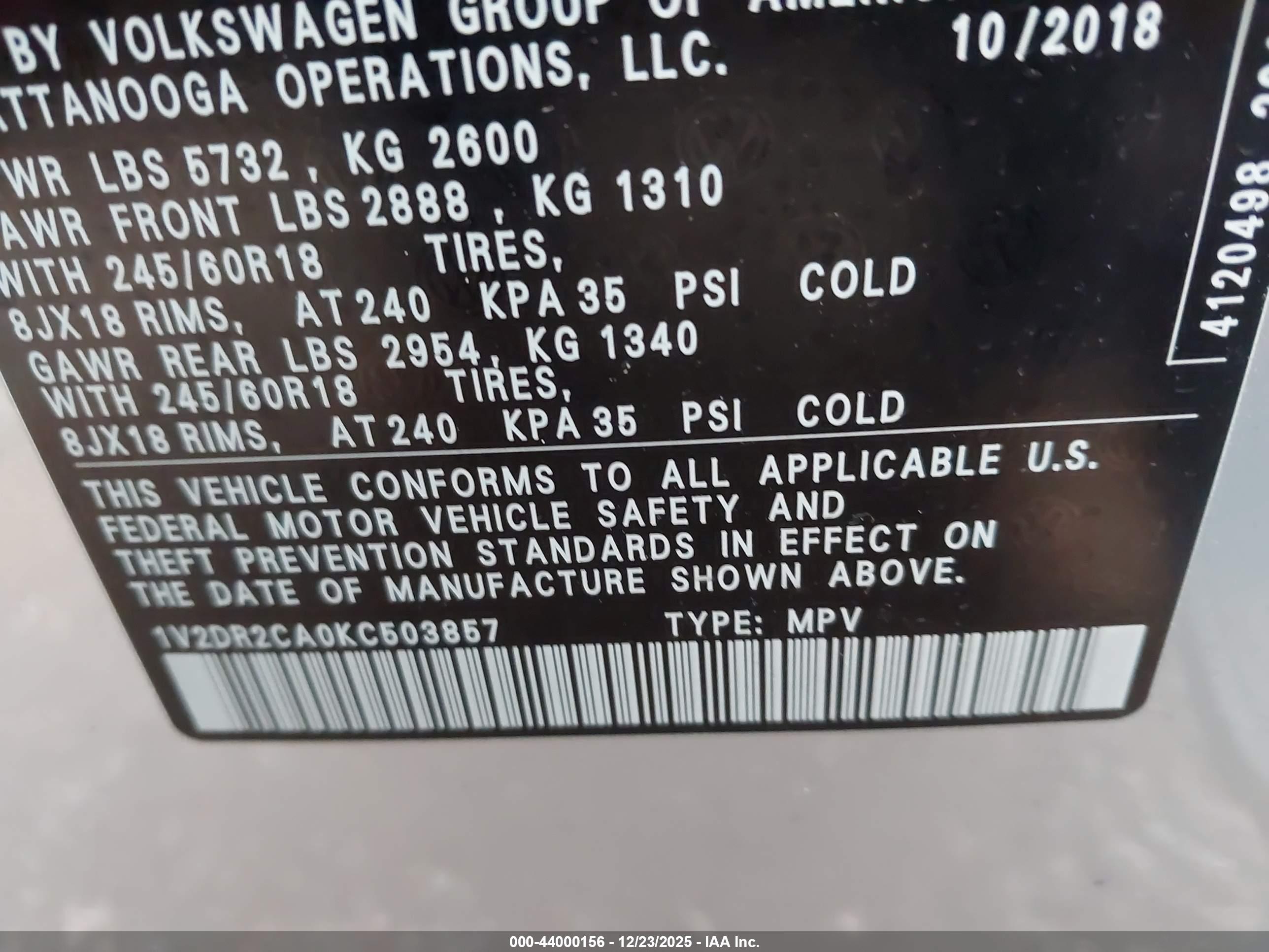 VOLKSWAGEN ATLAS image 9