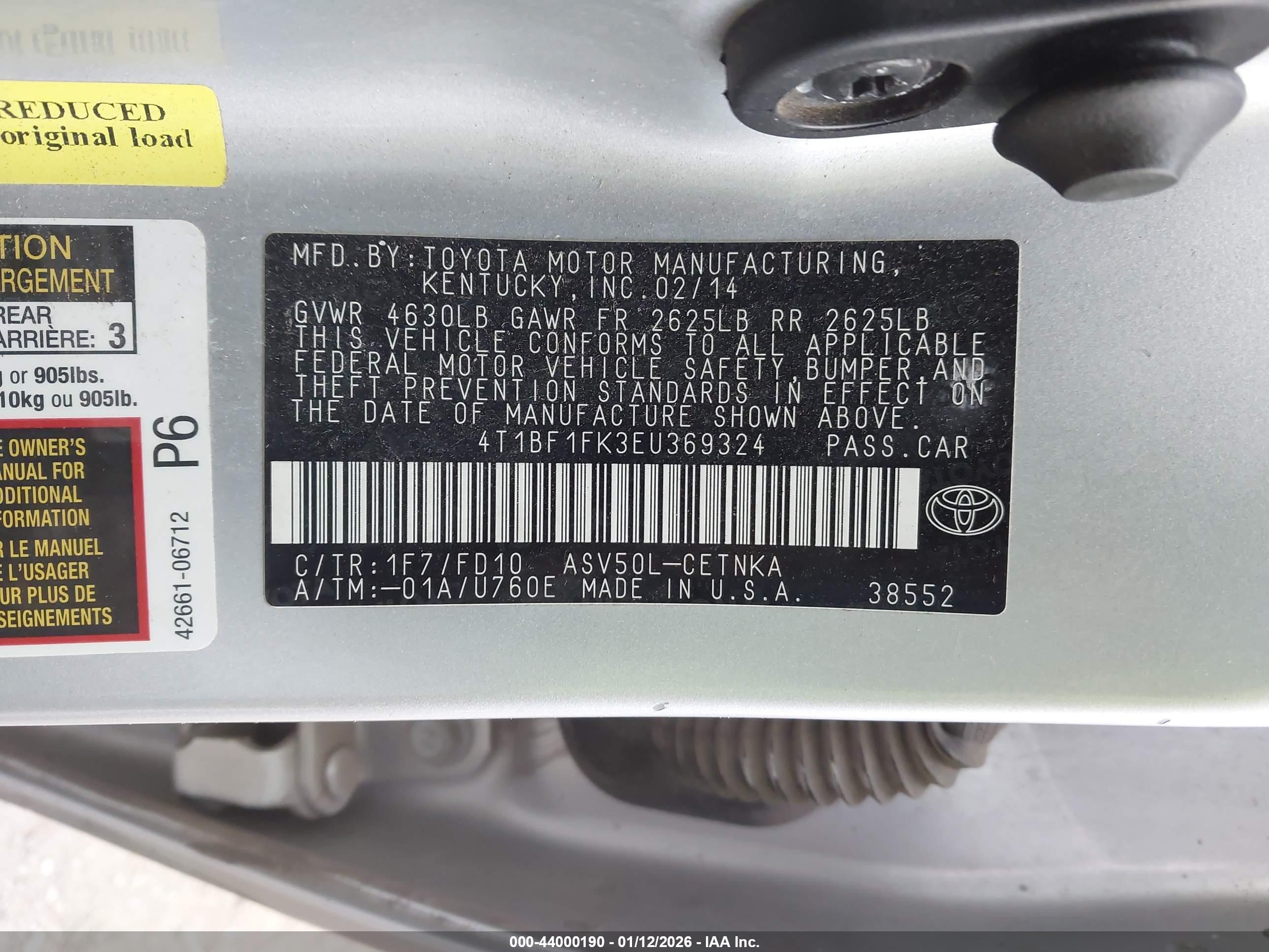 TOYOTA CAMRY image 9