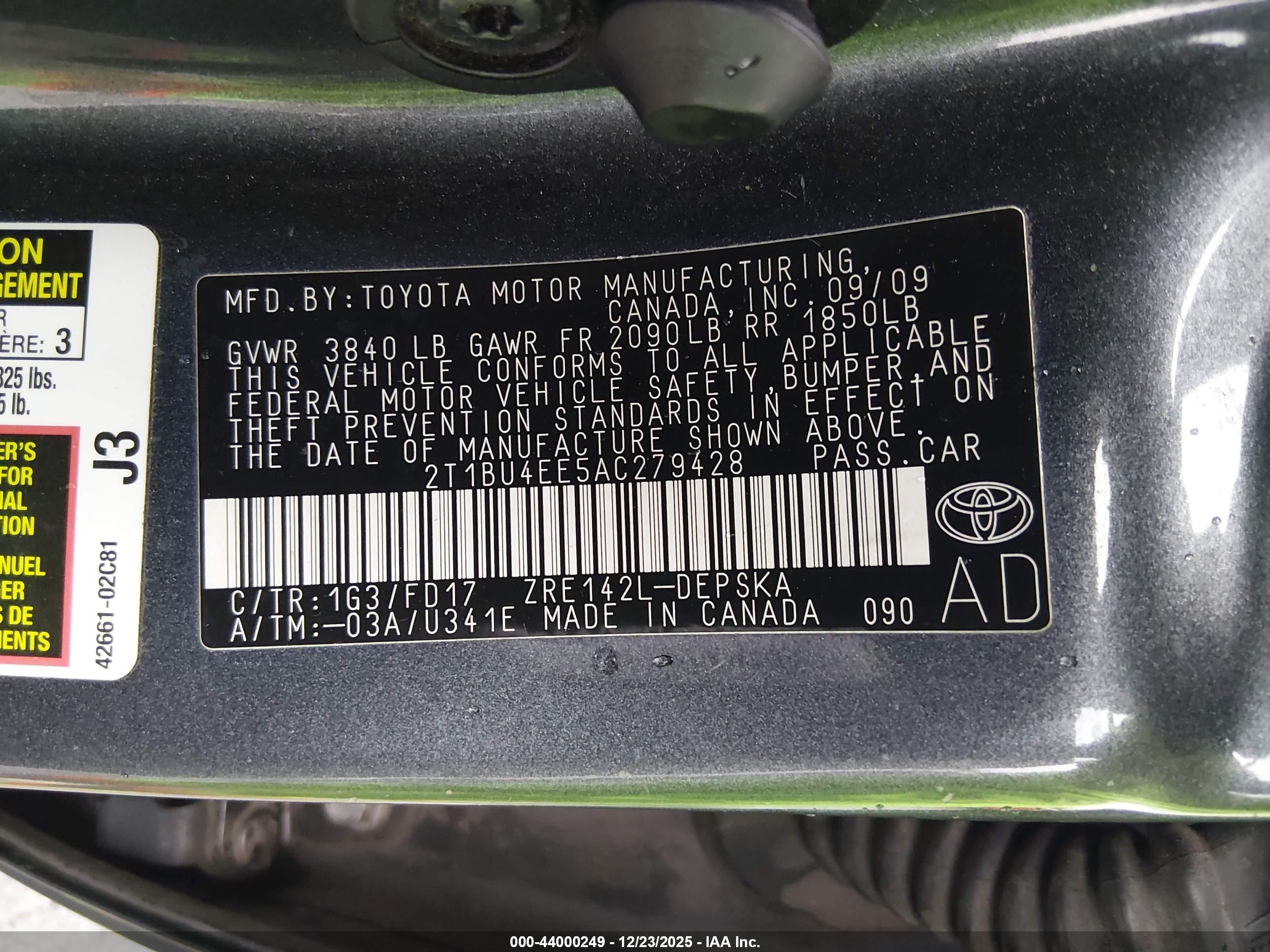 TOYOTA COROLLA image 9
