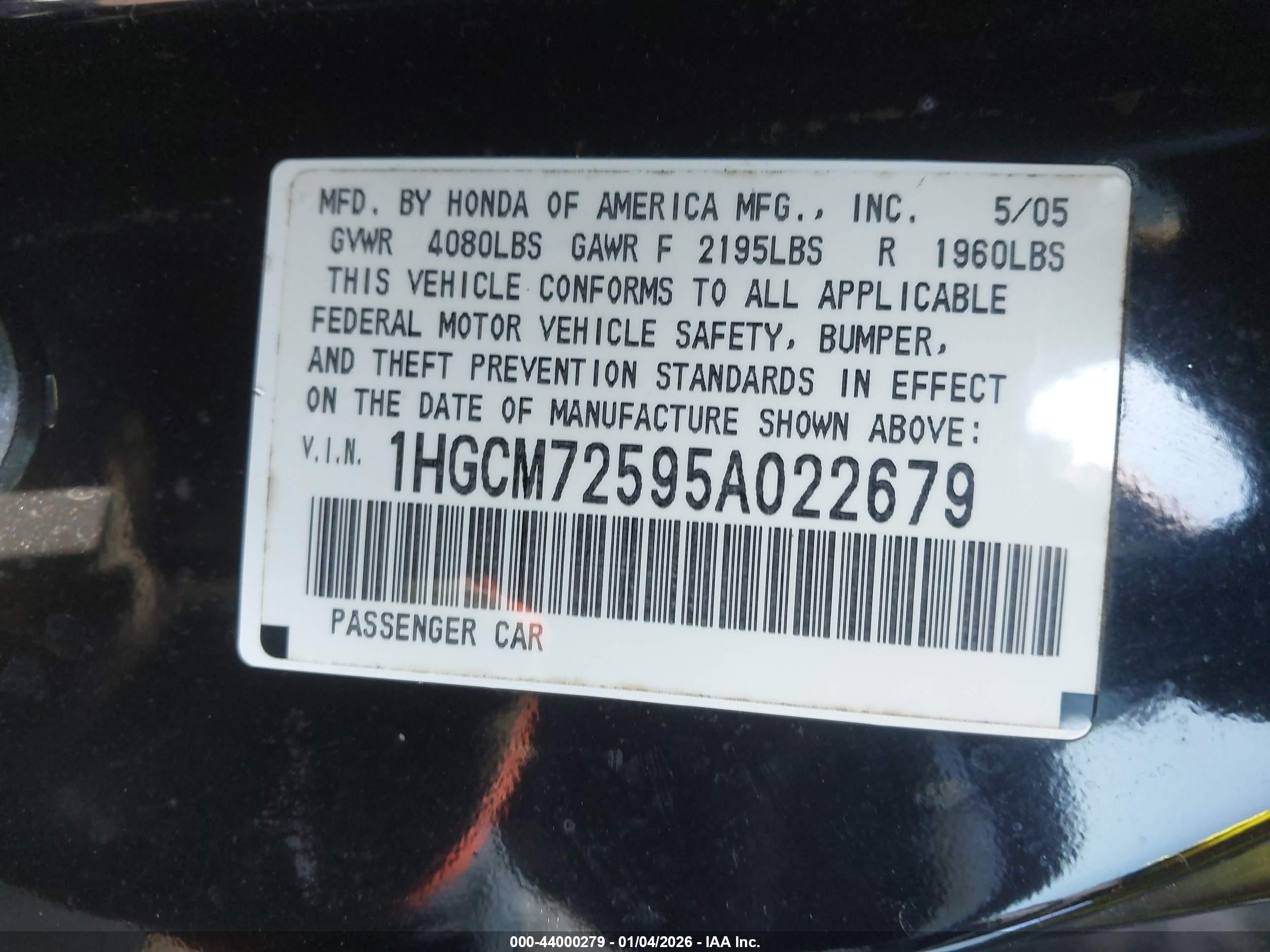 HONDA ACCORD image 9