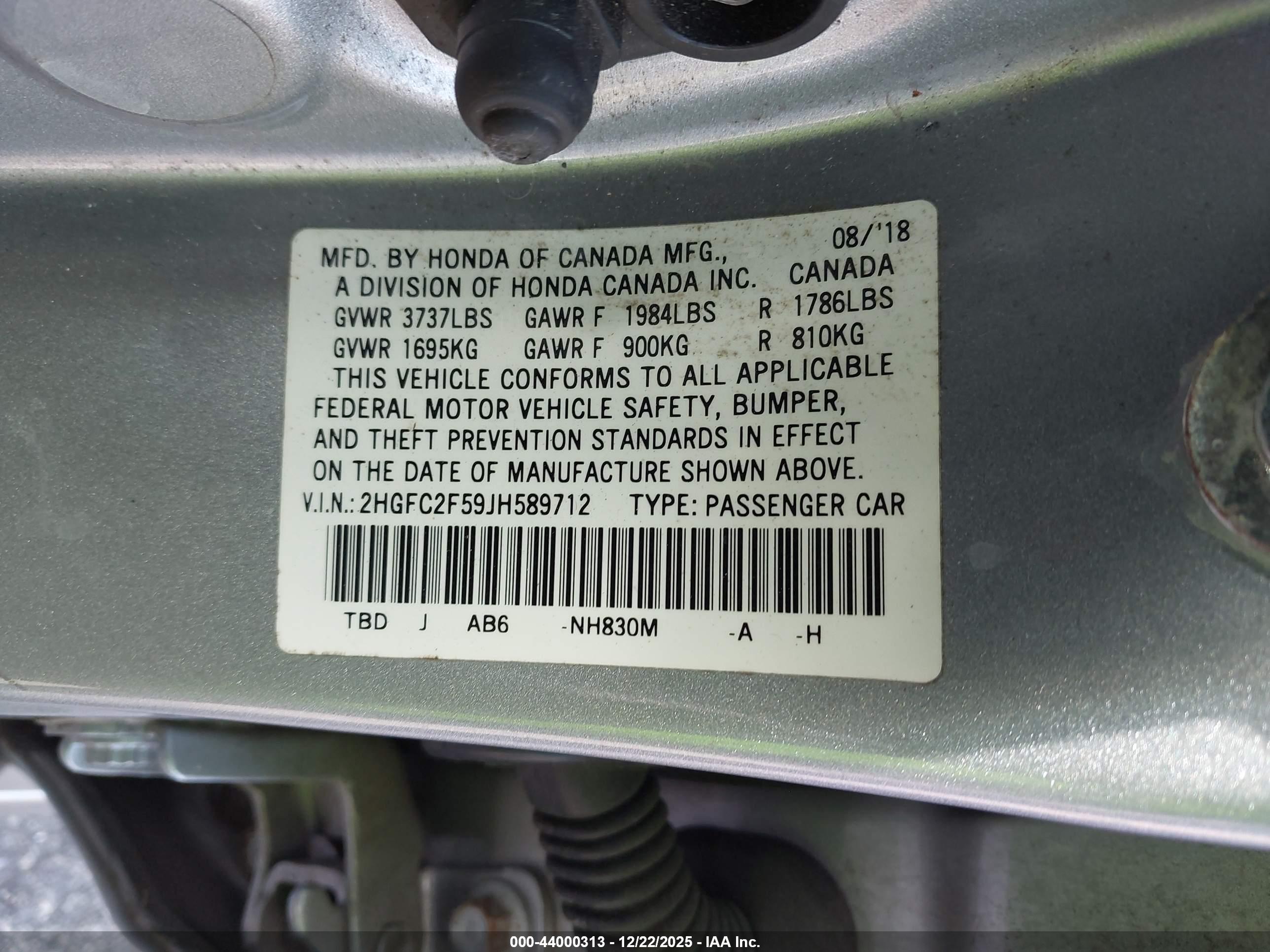 HONDA CIVIC image 9