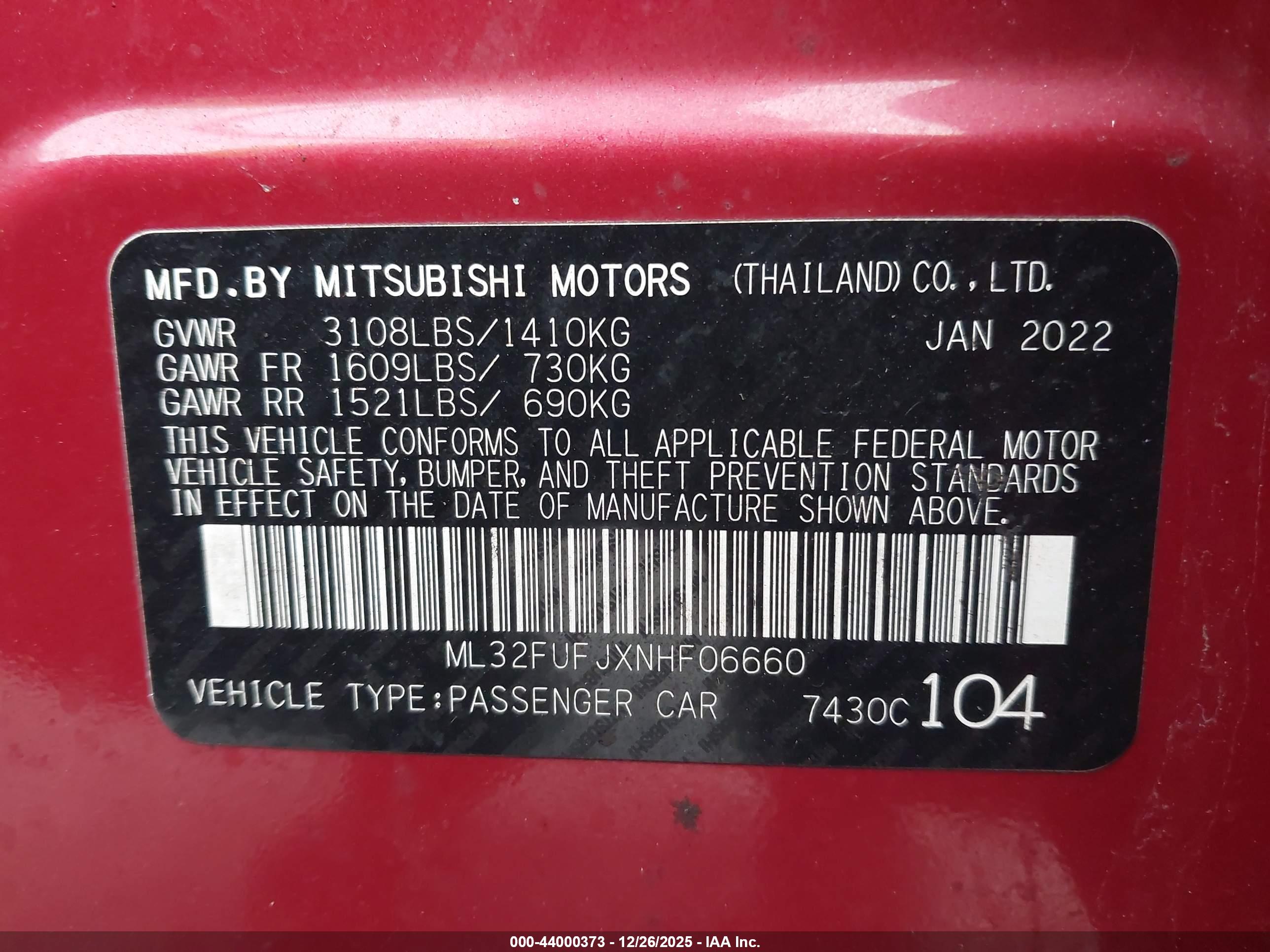 MITSUBISHI MIRAGE image 9