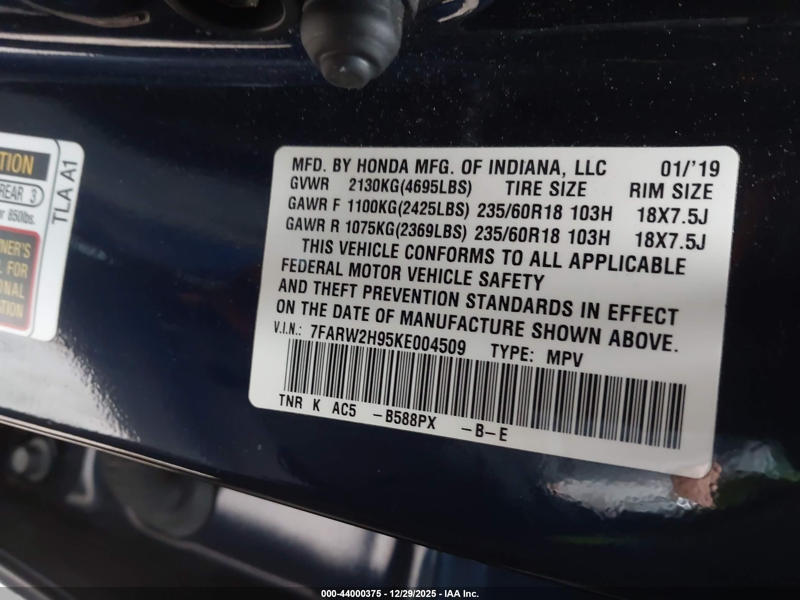 HONDA CR-V image 9