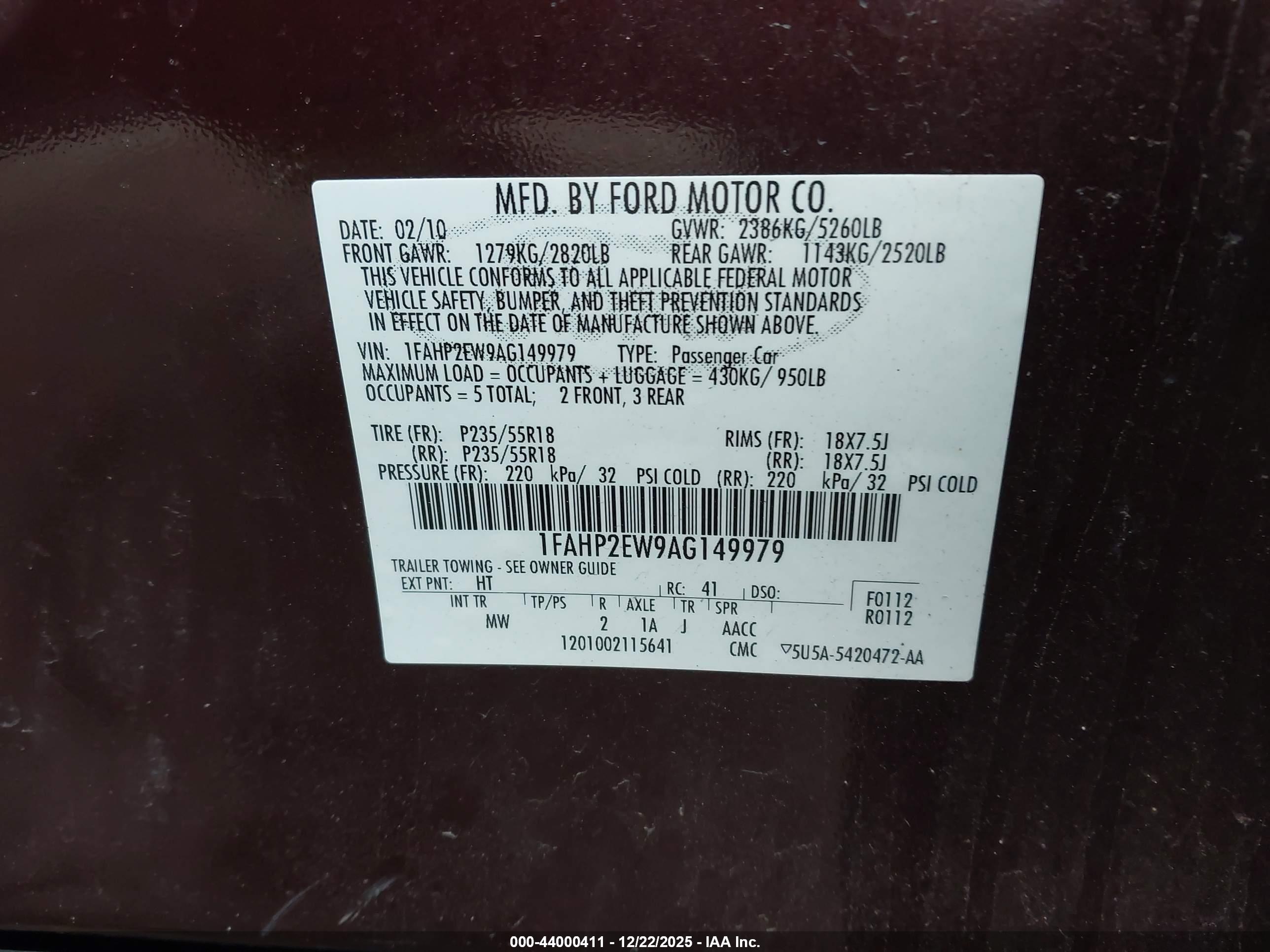 FORD TAURUS image 9
