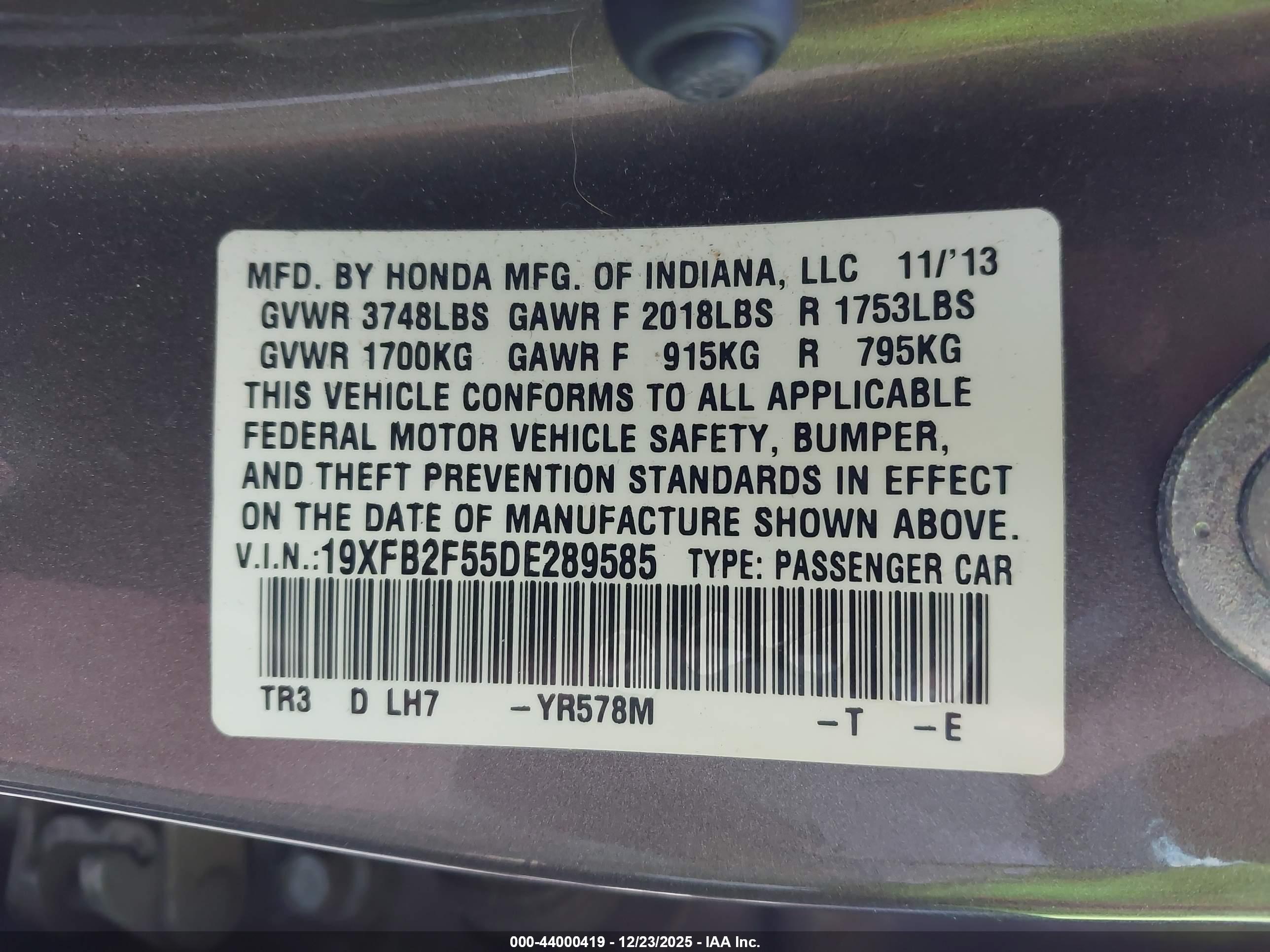 HONDA CIVIC image 9
