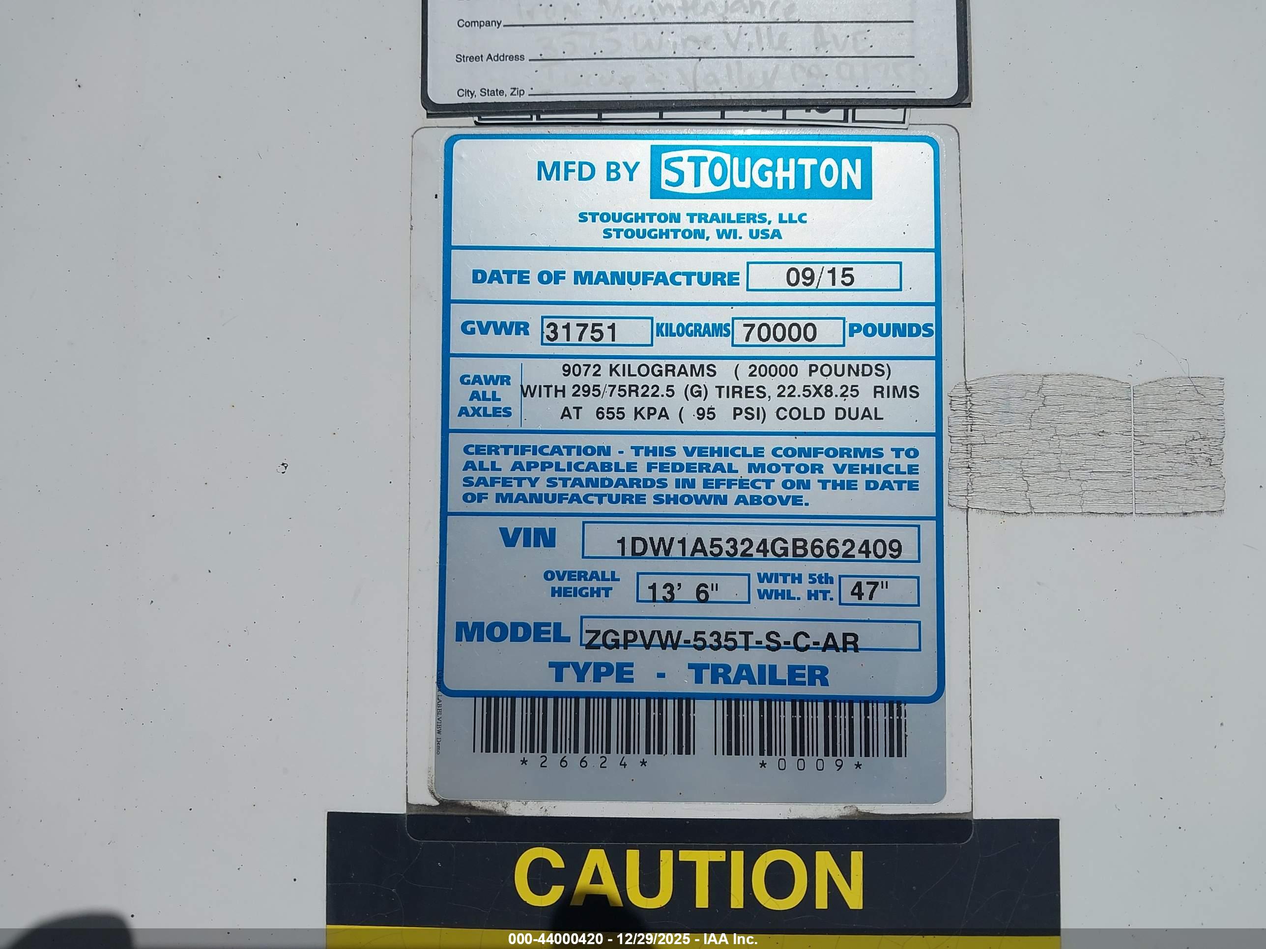 STOUGHTON TRAILERS image 9