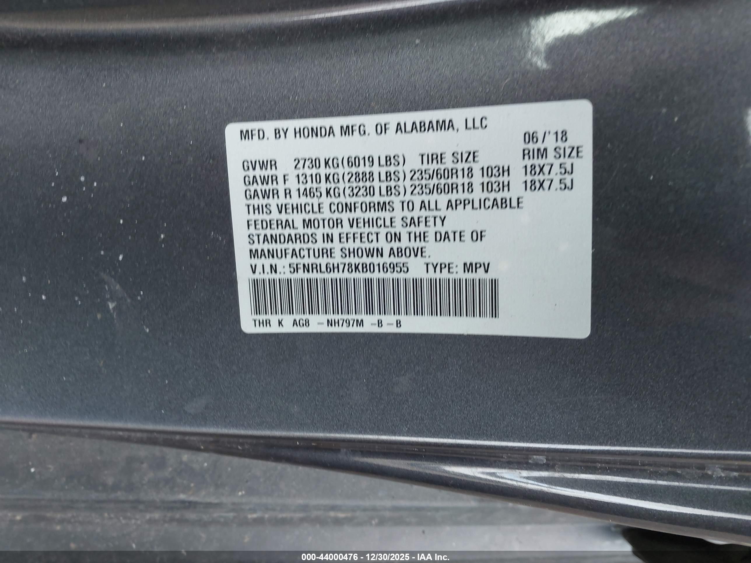 HONDA ODYSSEY image 9