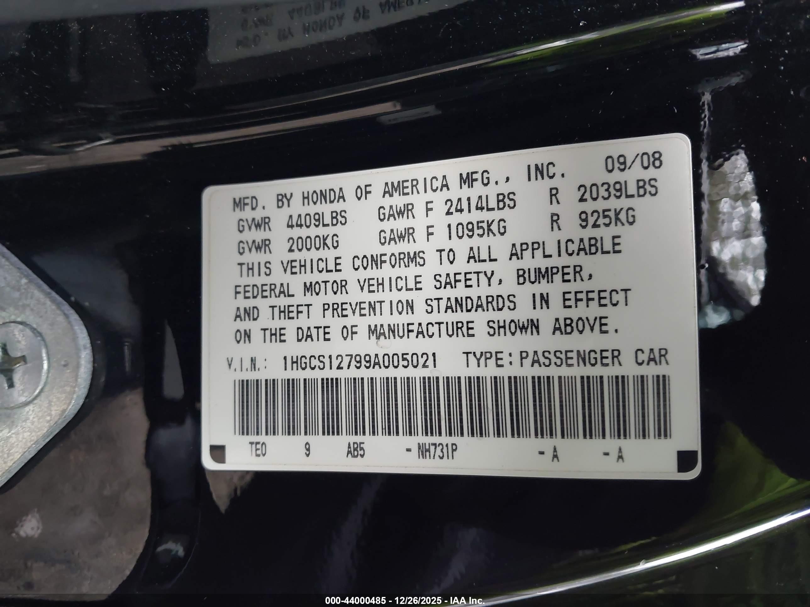 HONDA ACCORD image 9