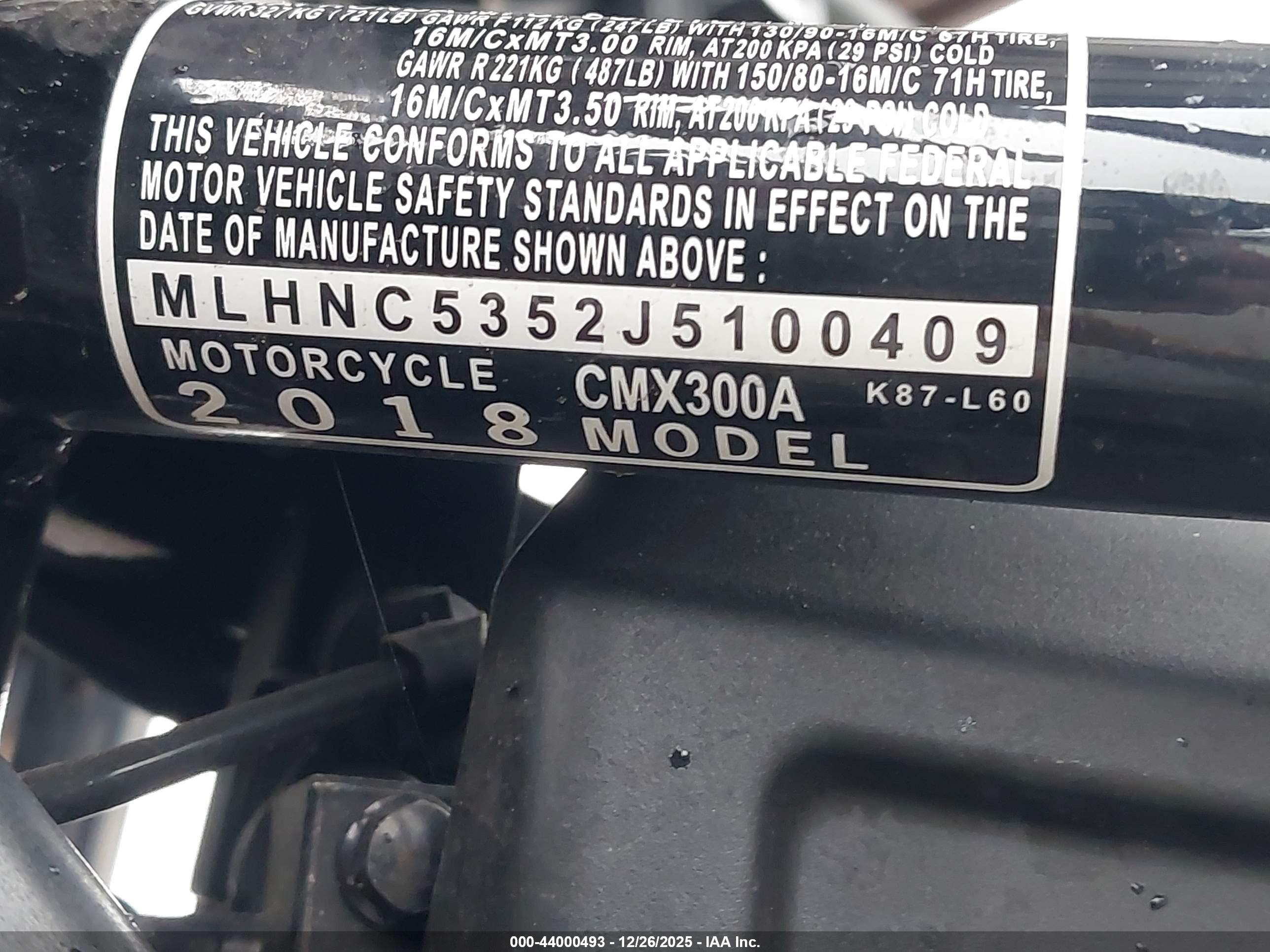 HONDA CMX300 image 10
