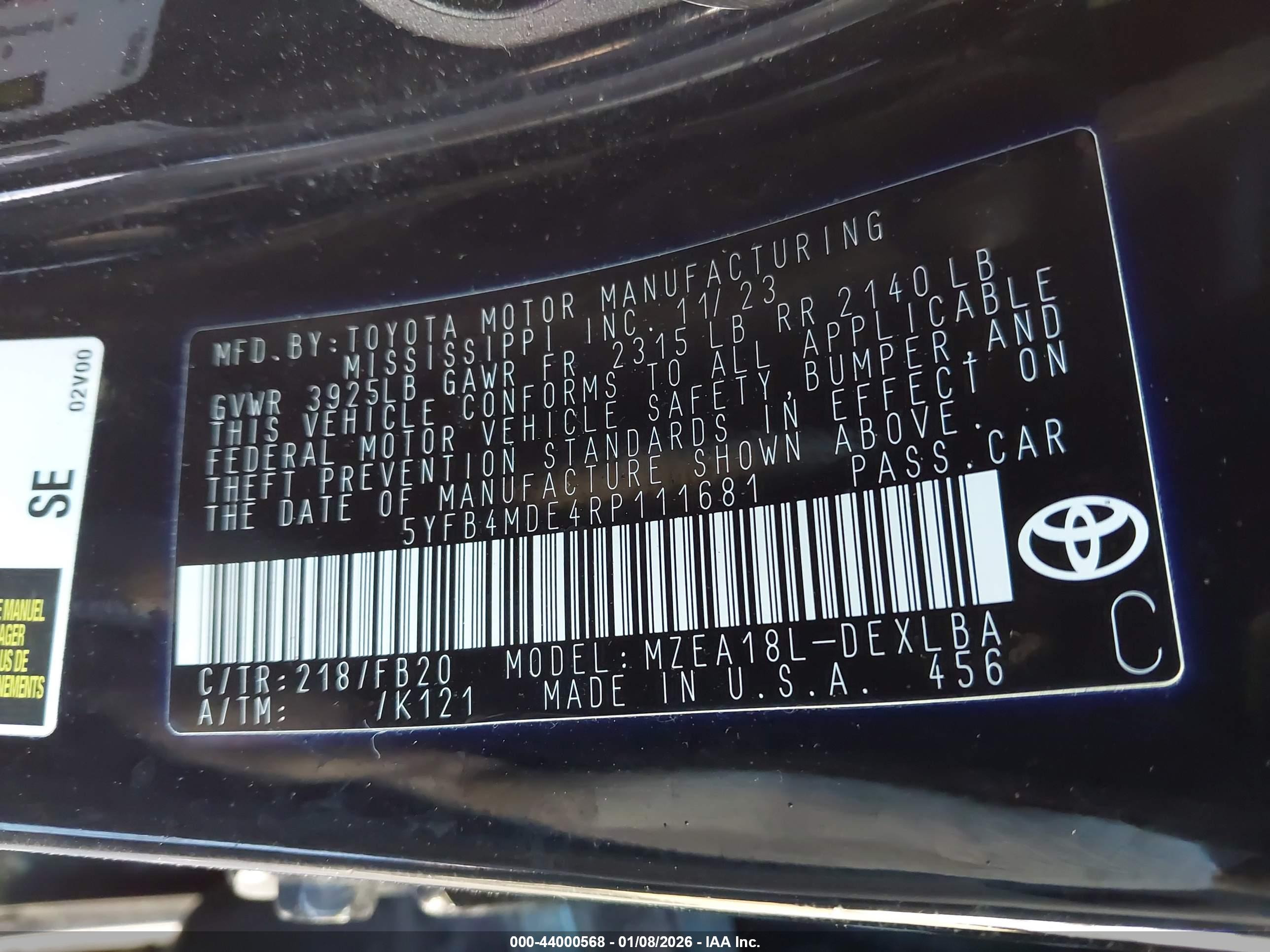 TOYOTA COROLLA image 9