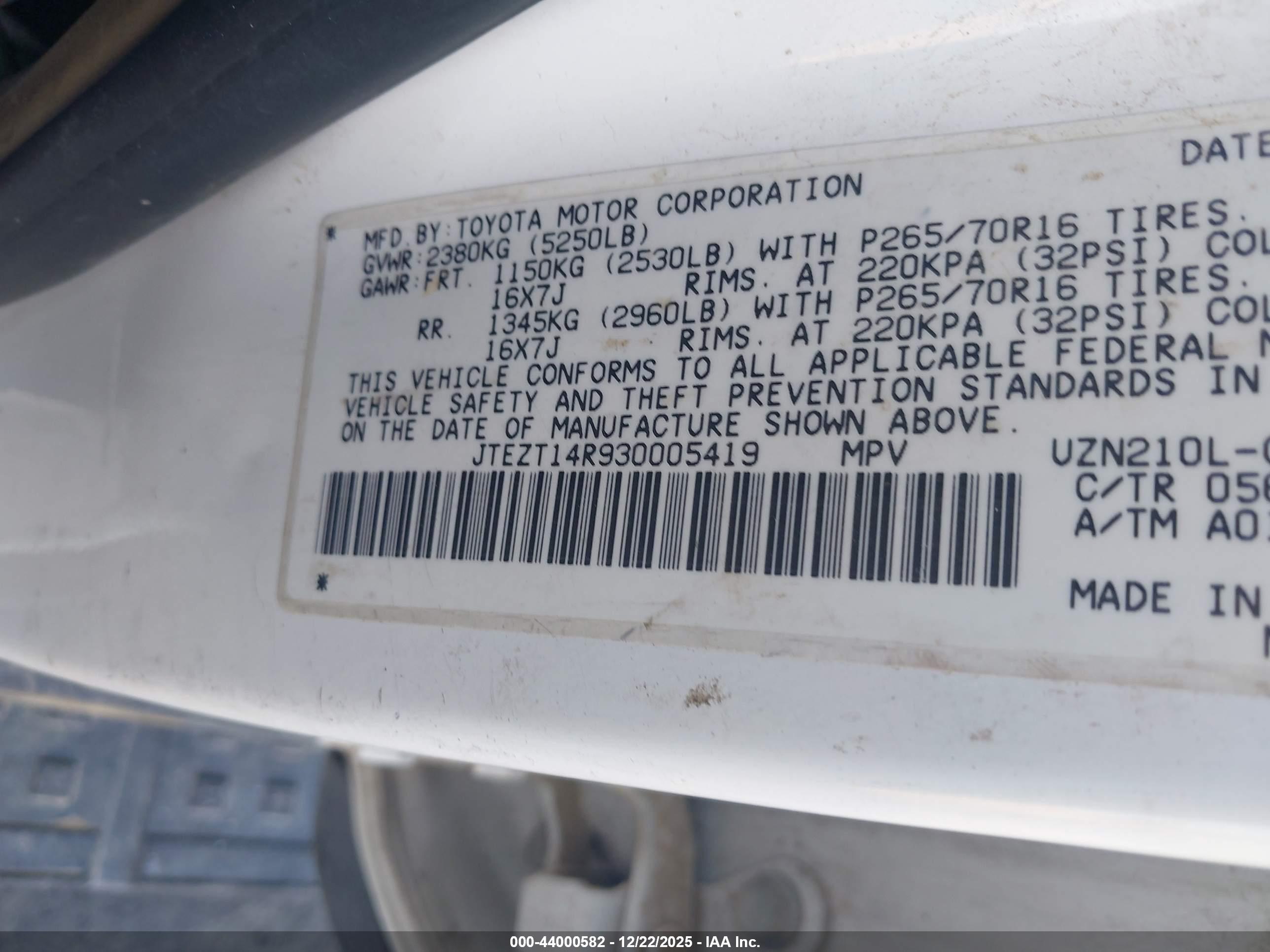 TOYOTA 4RUNNER image 9