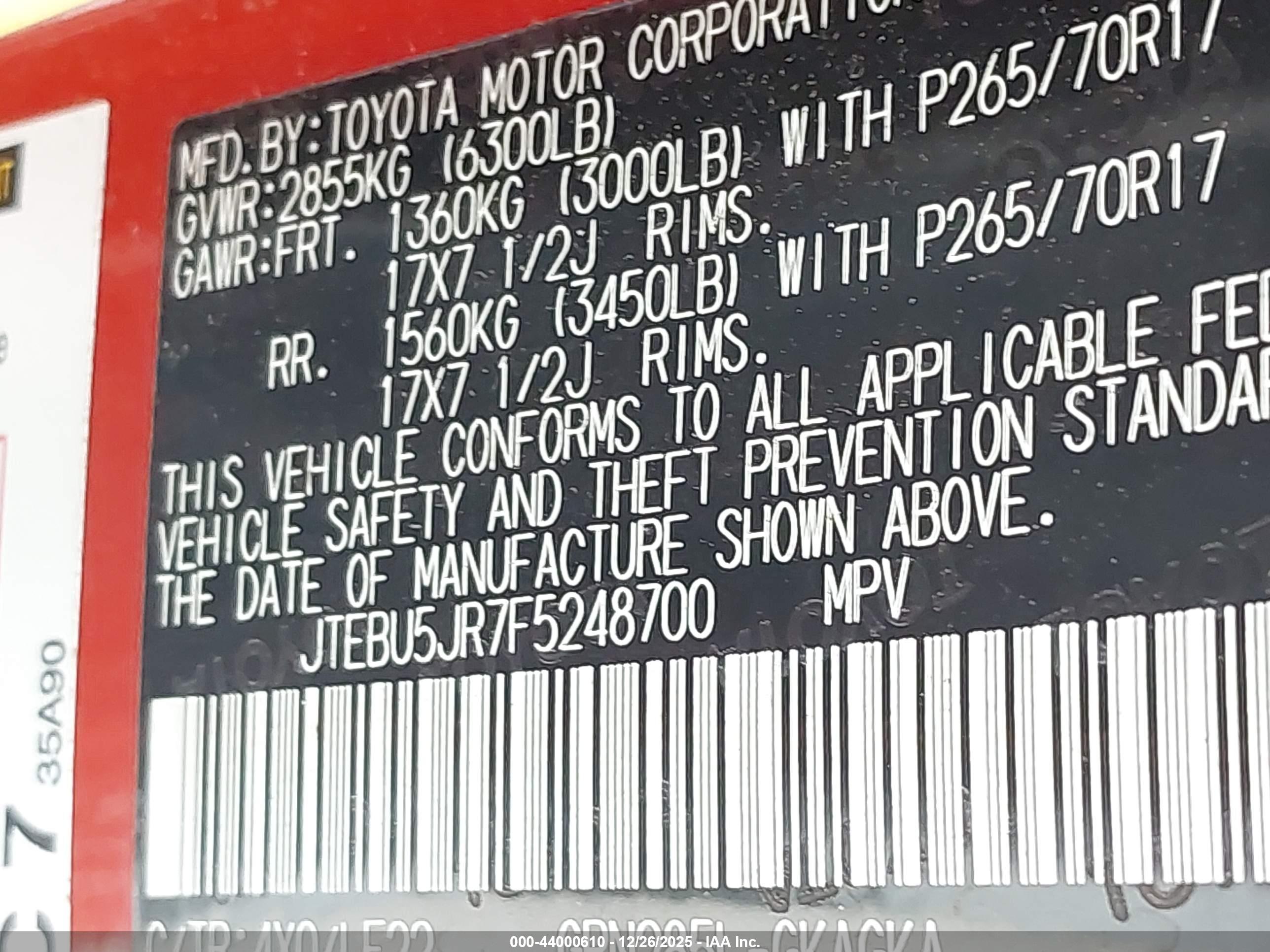 TOYOTA 4RUNNER image 9
