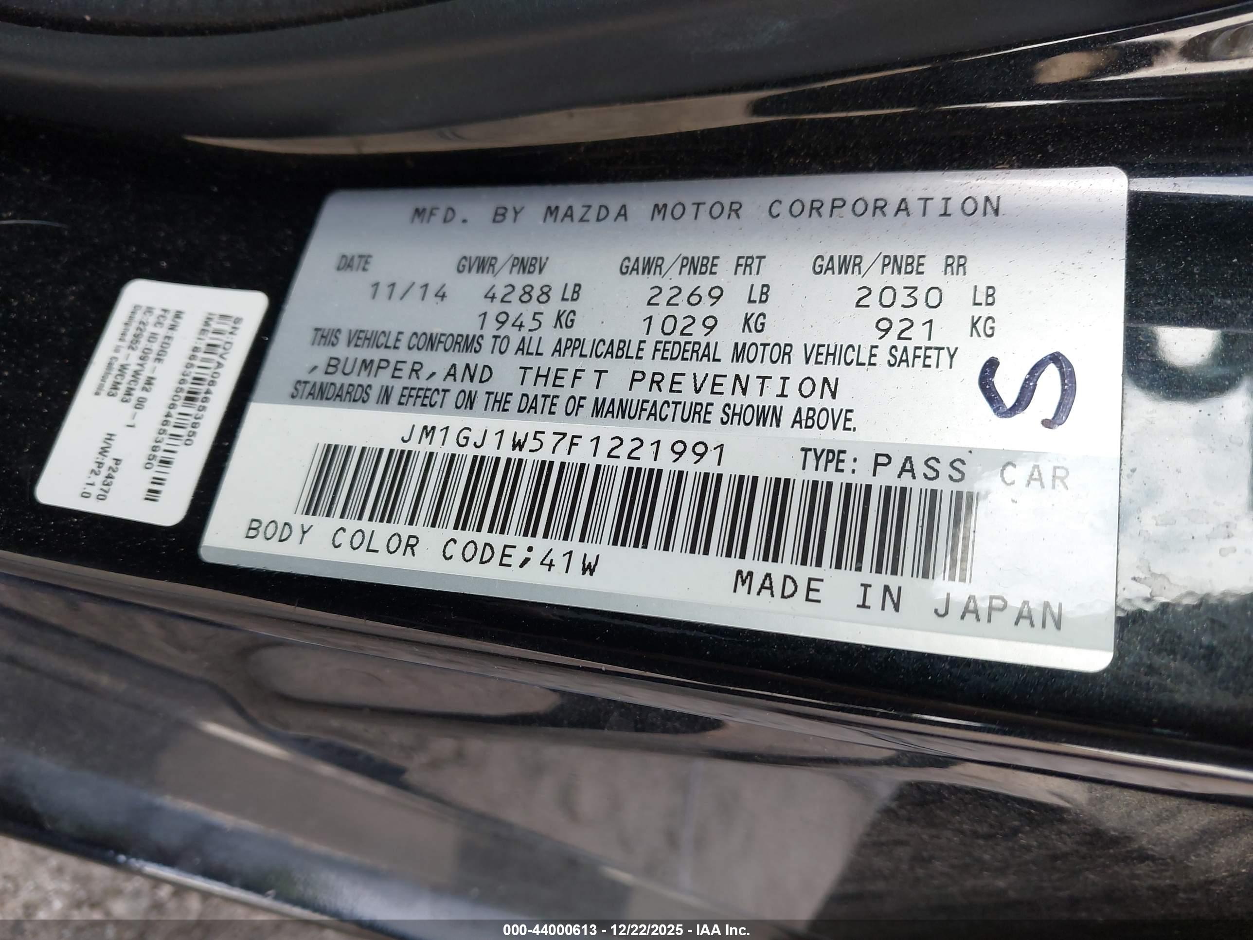 MAZDA MAZDA6 image 9