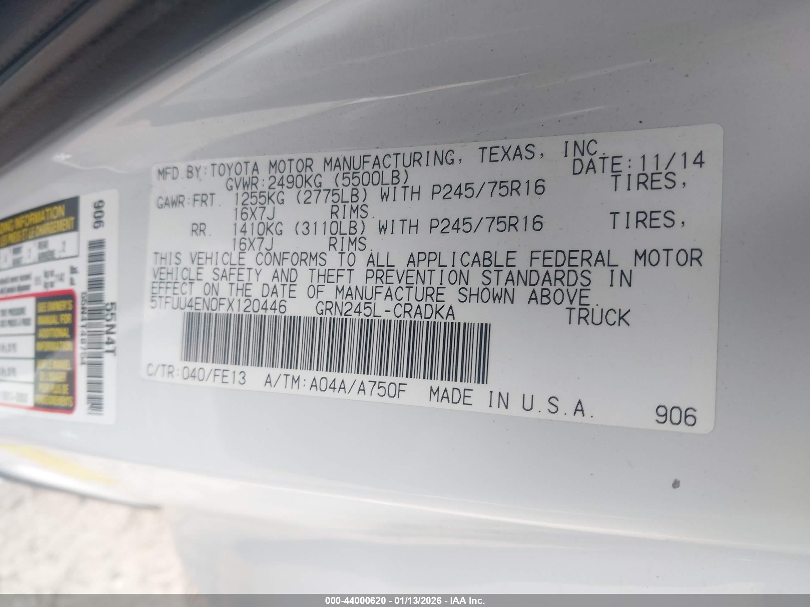 TOYOTA TACOMA image 9