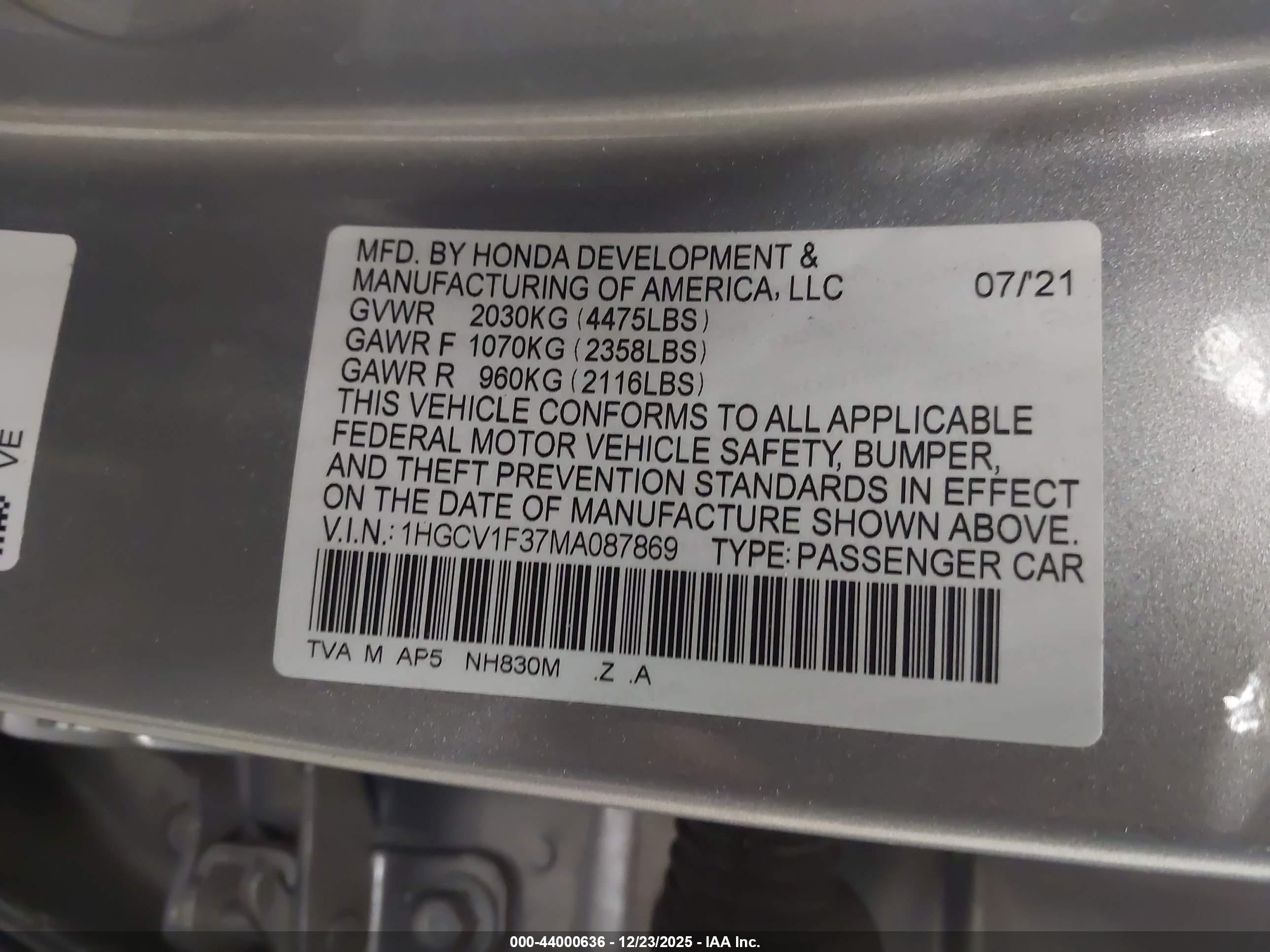 HONDA ACCORD image 9